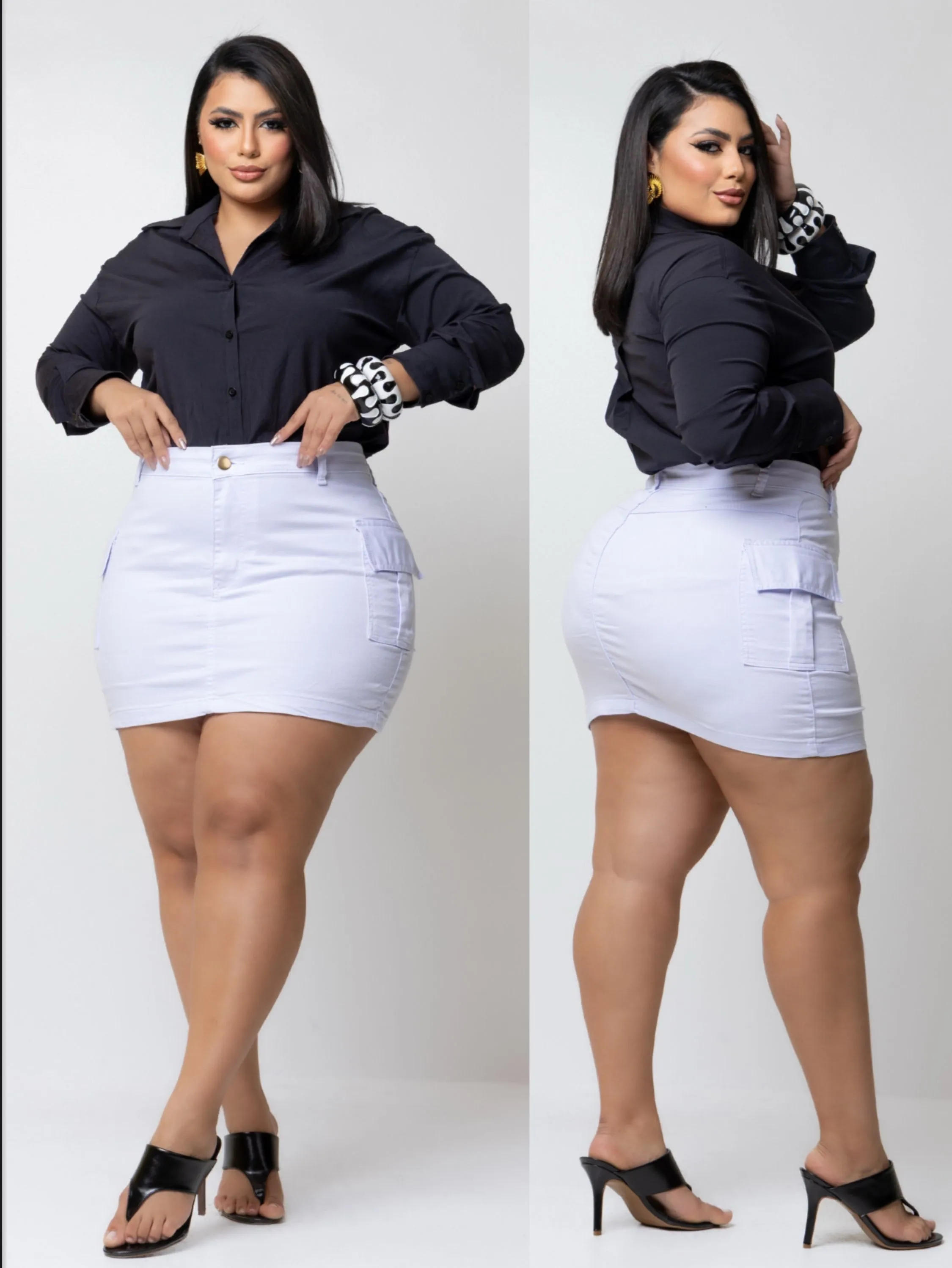 Saia cargo Plus Size