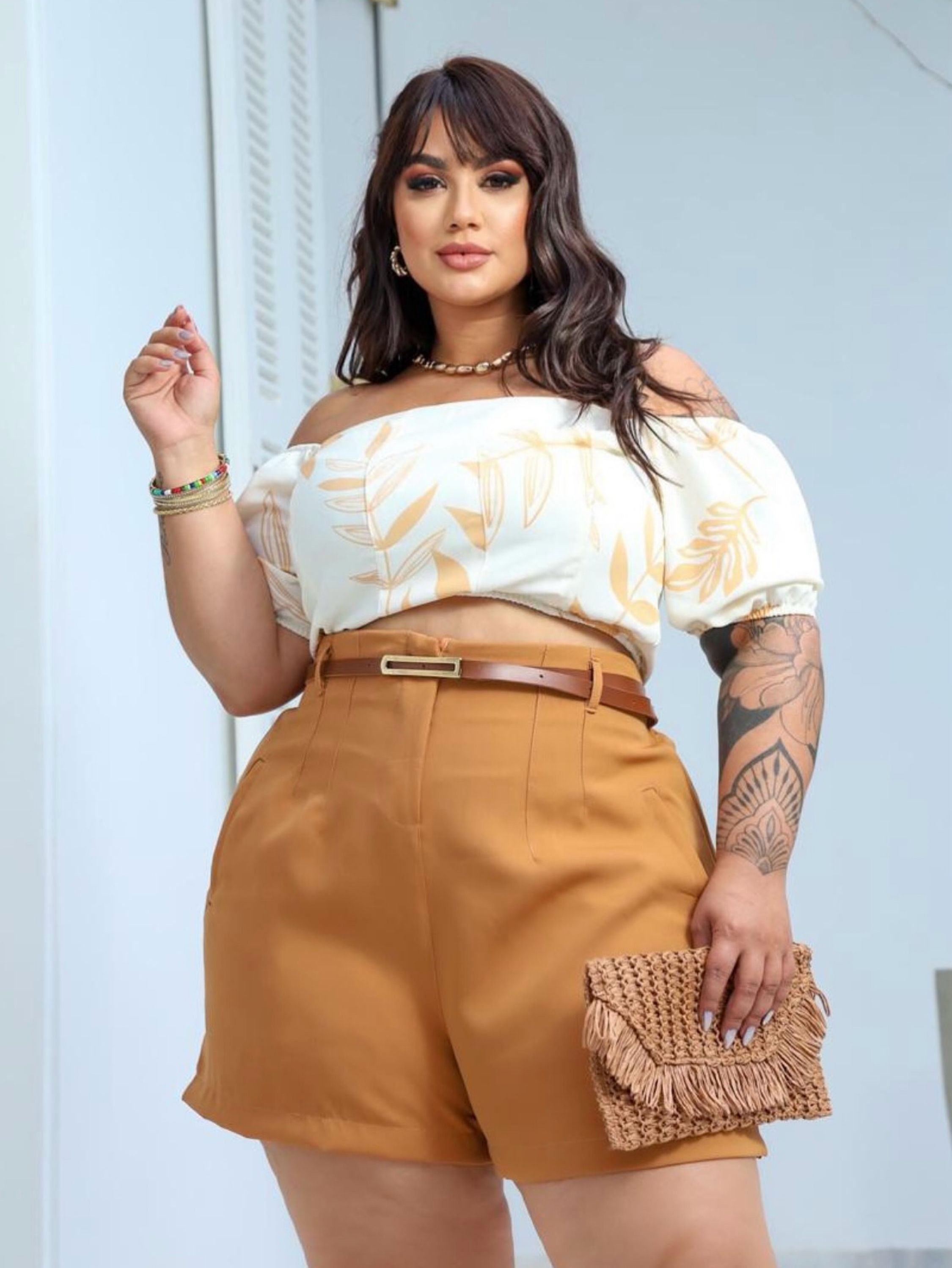 Shorts Zara alfaiataria Plus Size