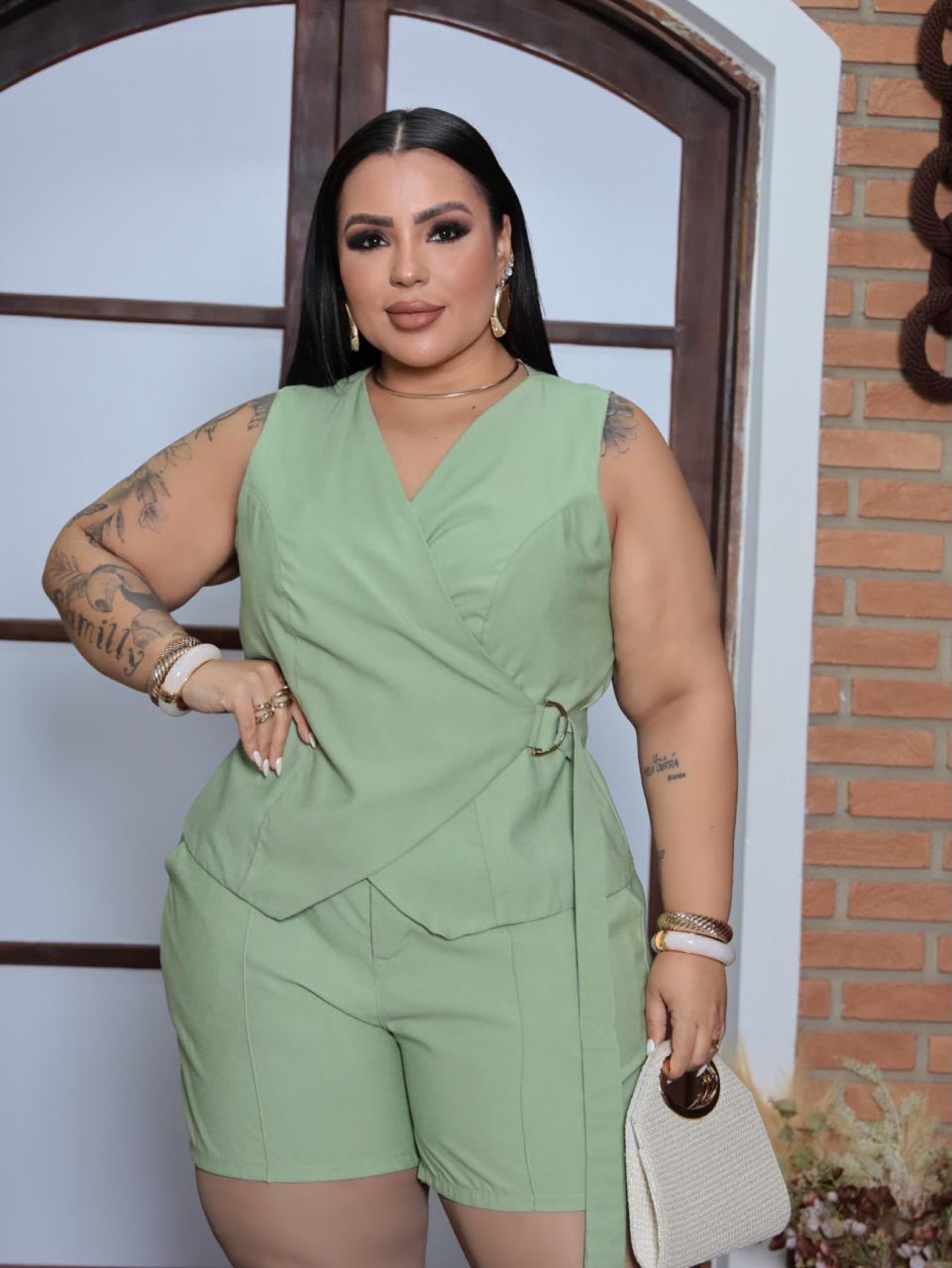Conjunto Yumi marrante Plus Size