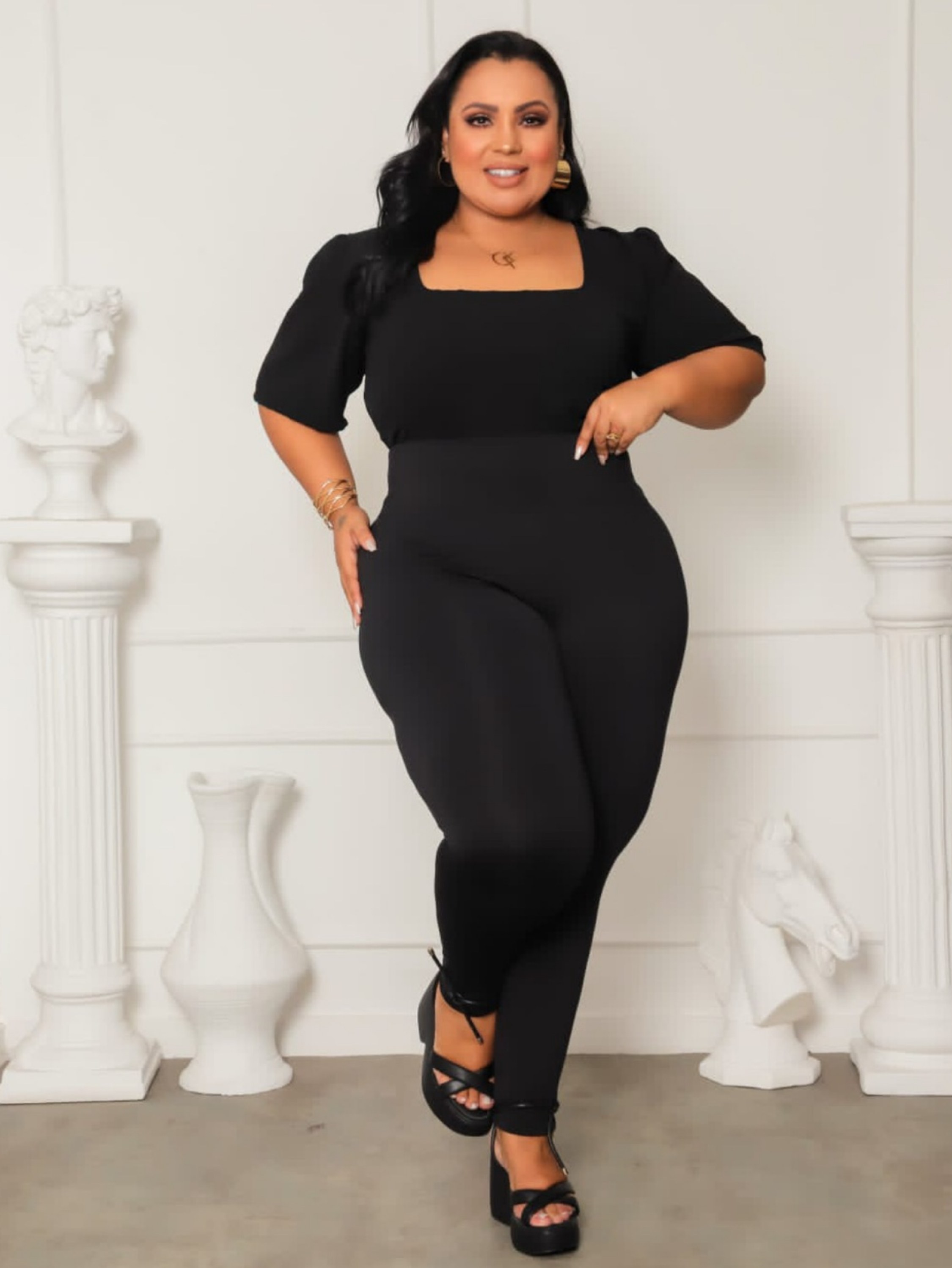 Calça legging Plus Size