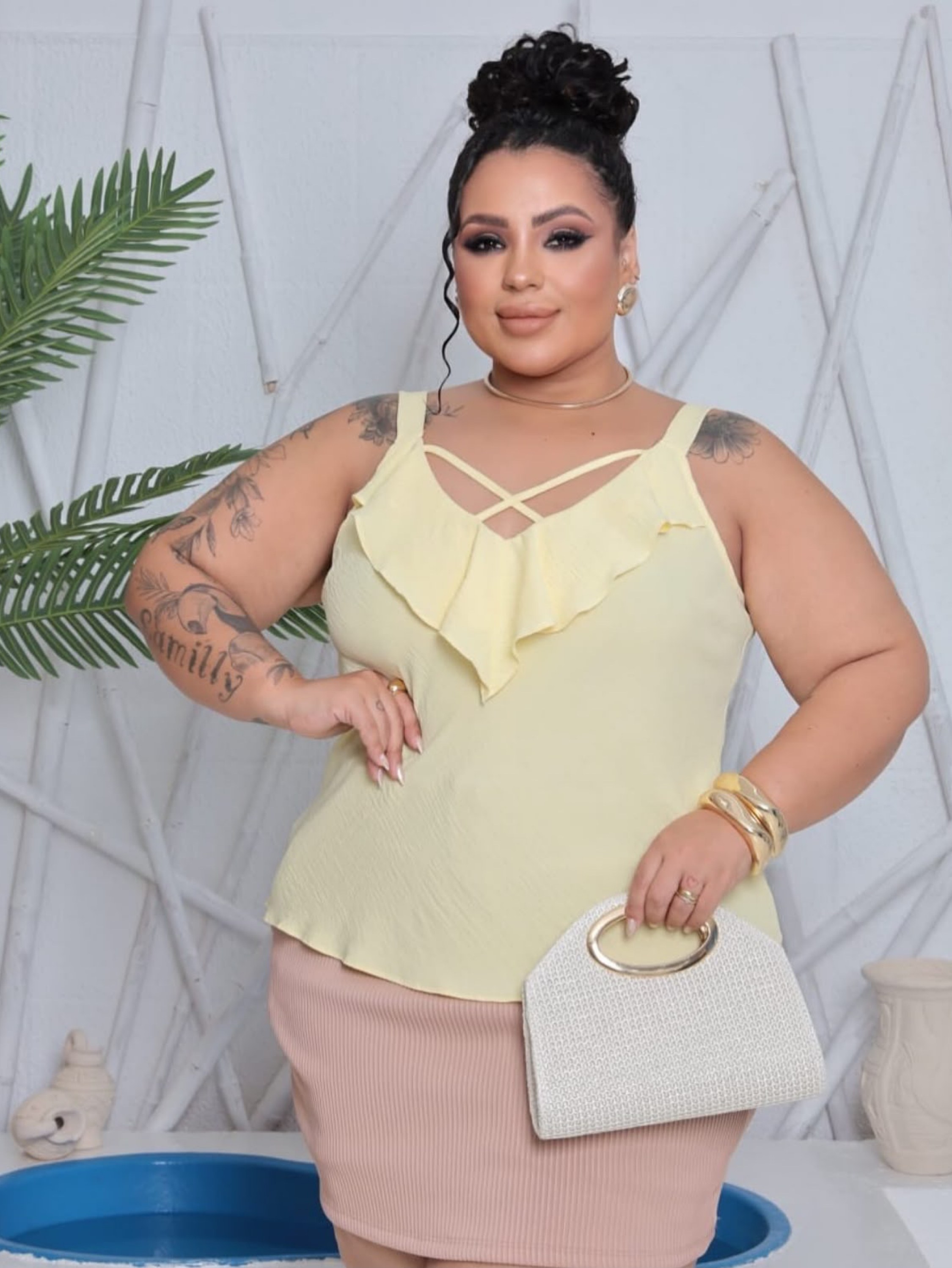 Blusa Eduarda duna Plus Size