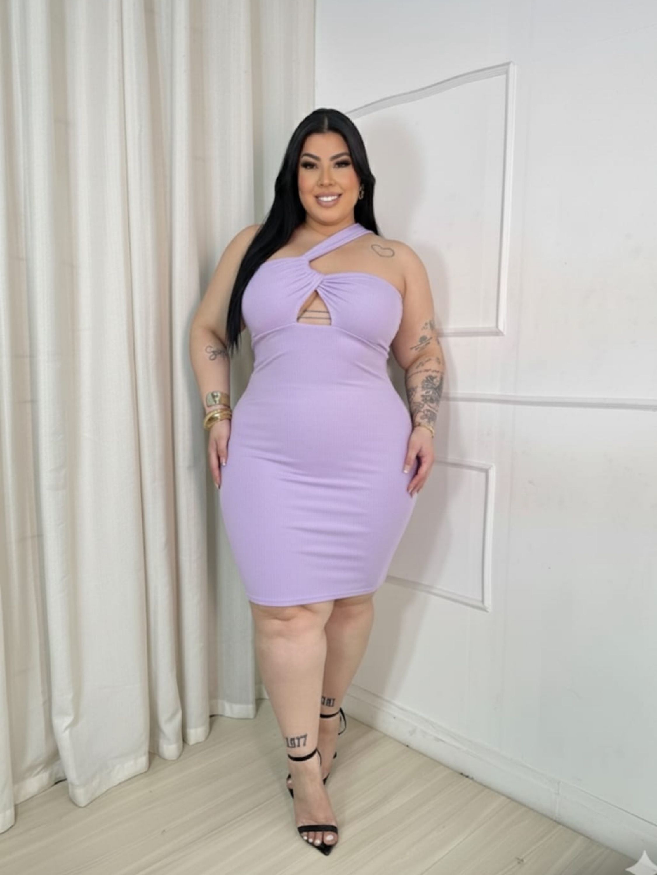 Vestido Vivian anarruga Plus Size