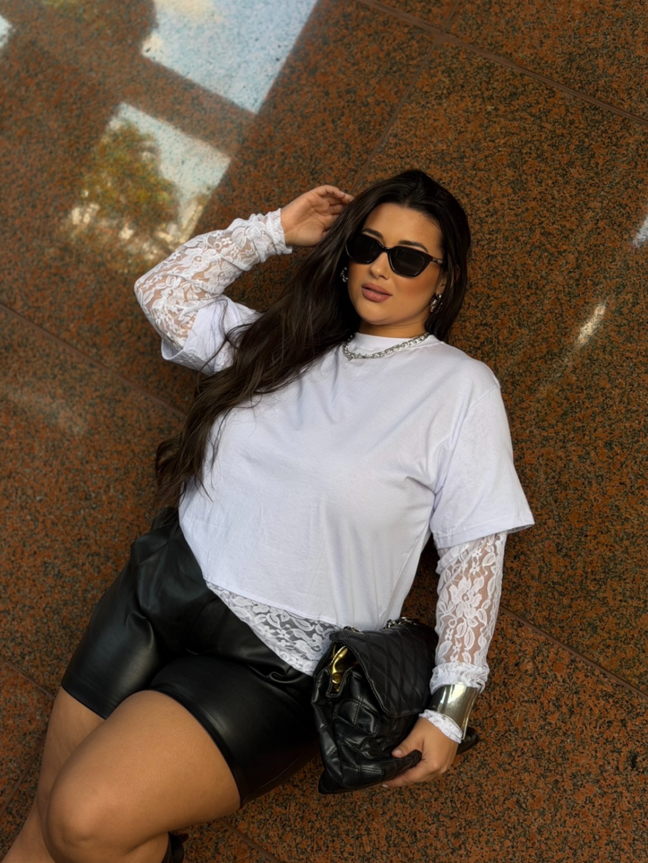 Blusa renda candy colors Plus Size