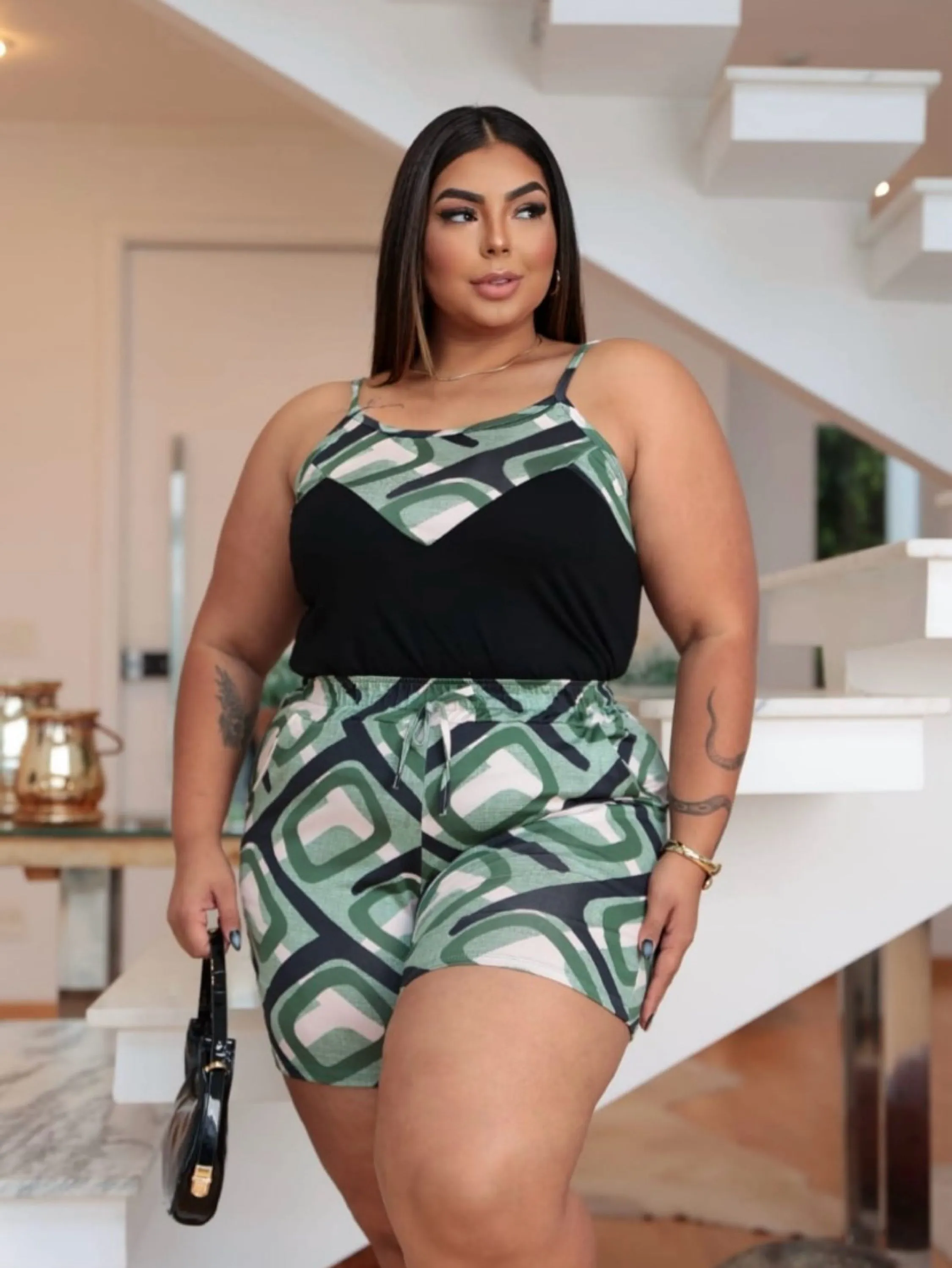 Conjunto Luisa viscolycra Plus Size