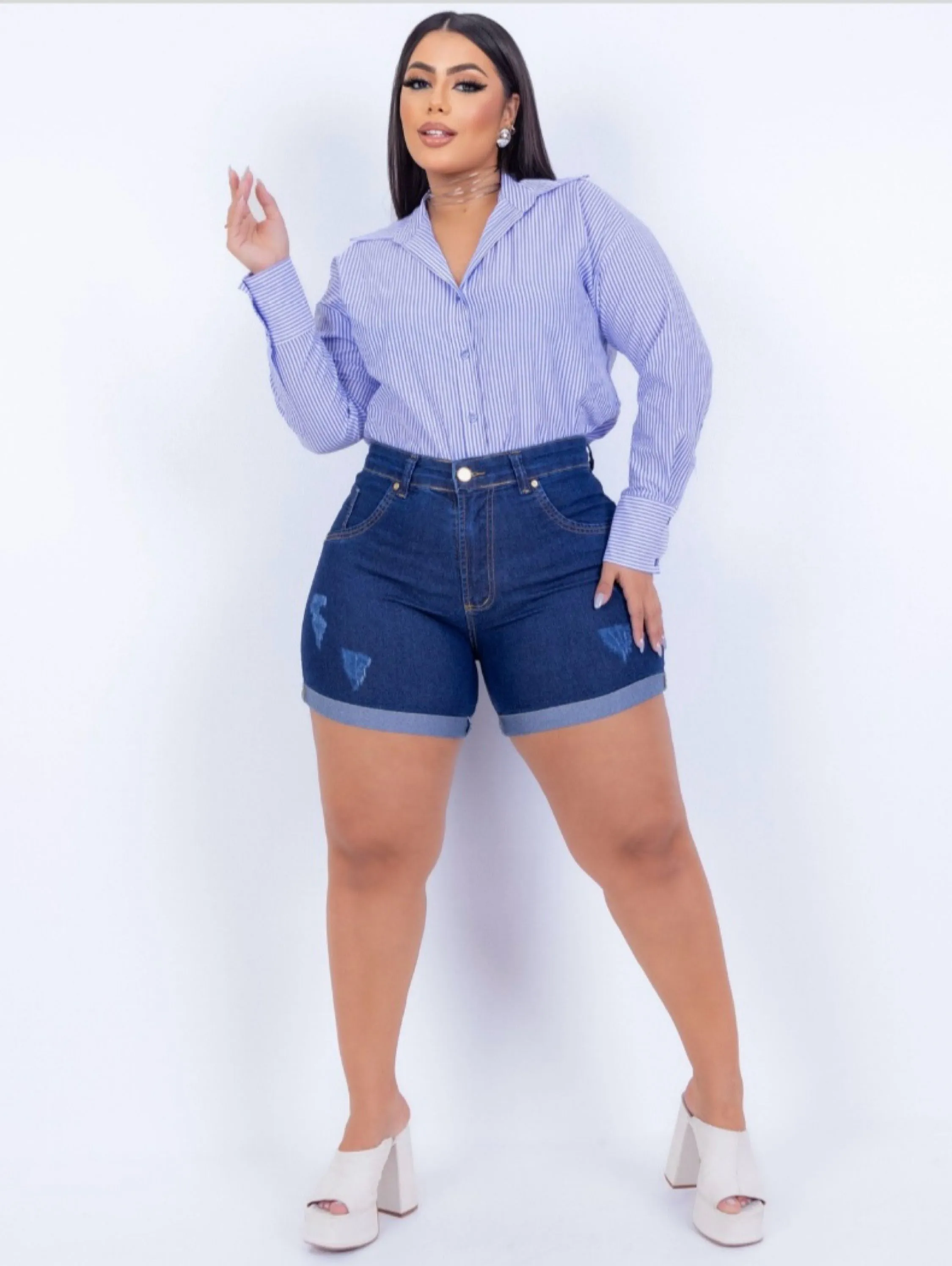 Shorts jeans Nala Plus Size