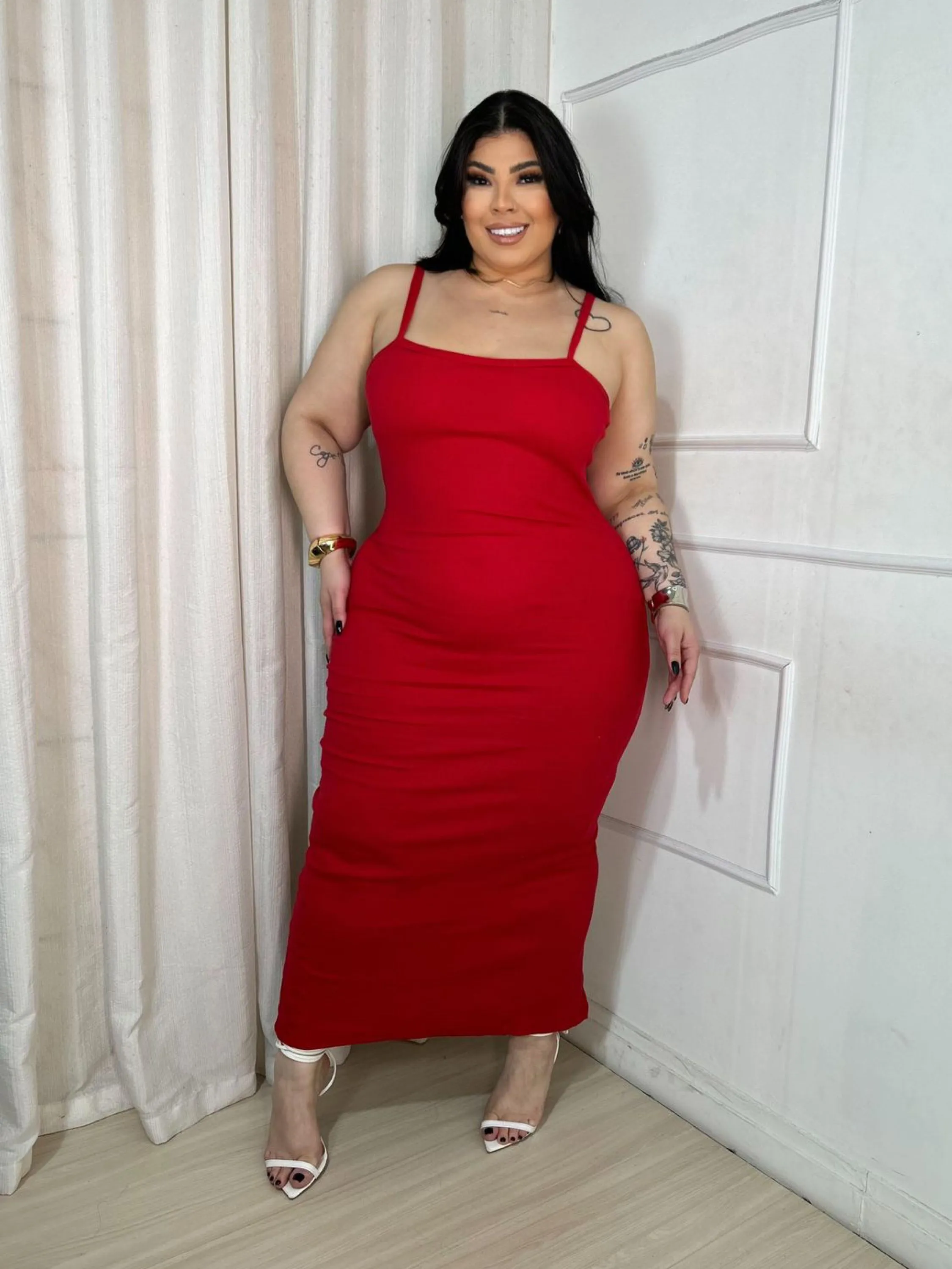 Vestido alcinha Pietra Plus Size