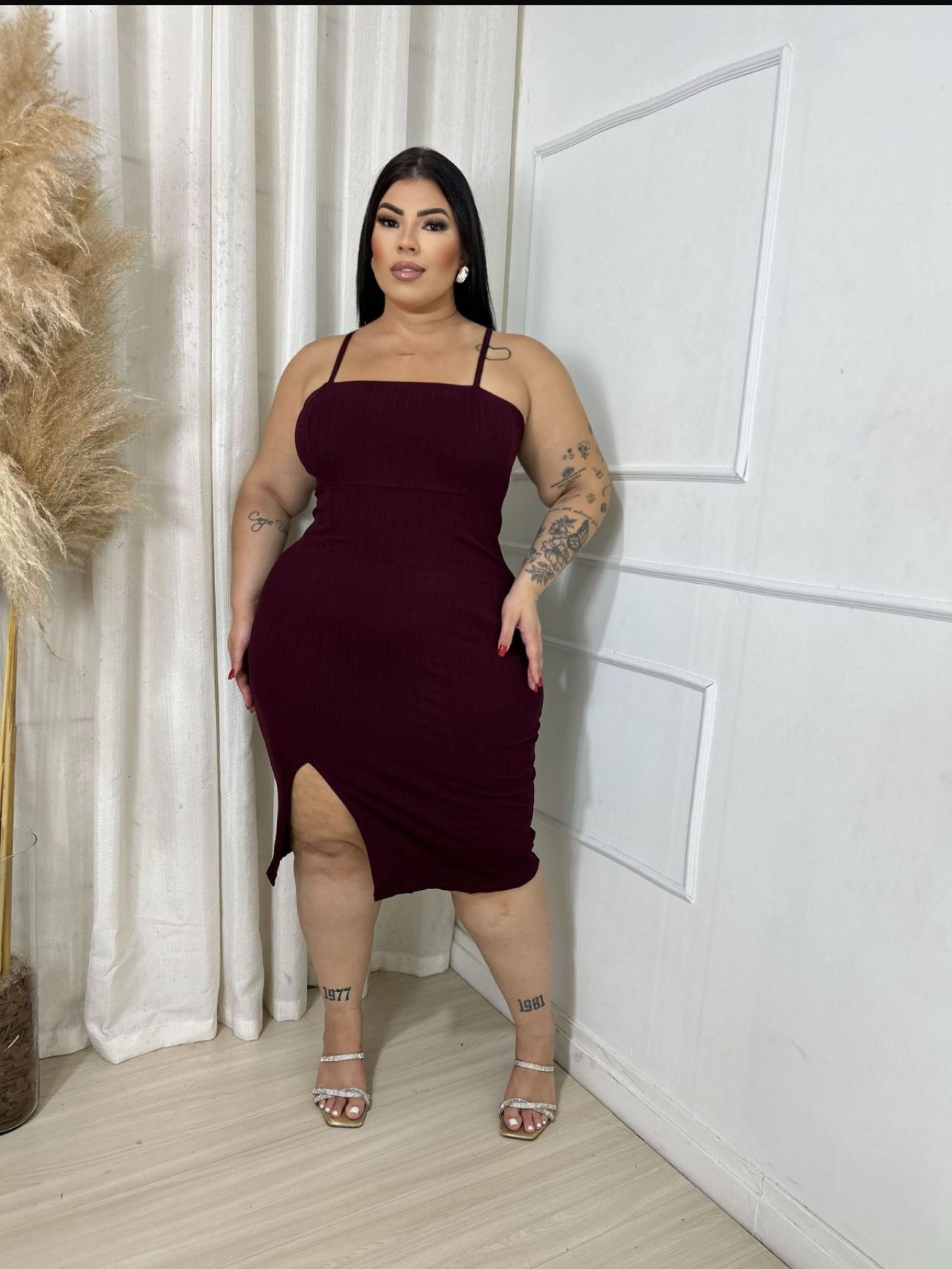 Vestido alcinha Michele Plus Size