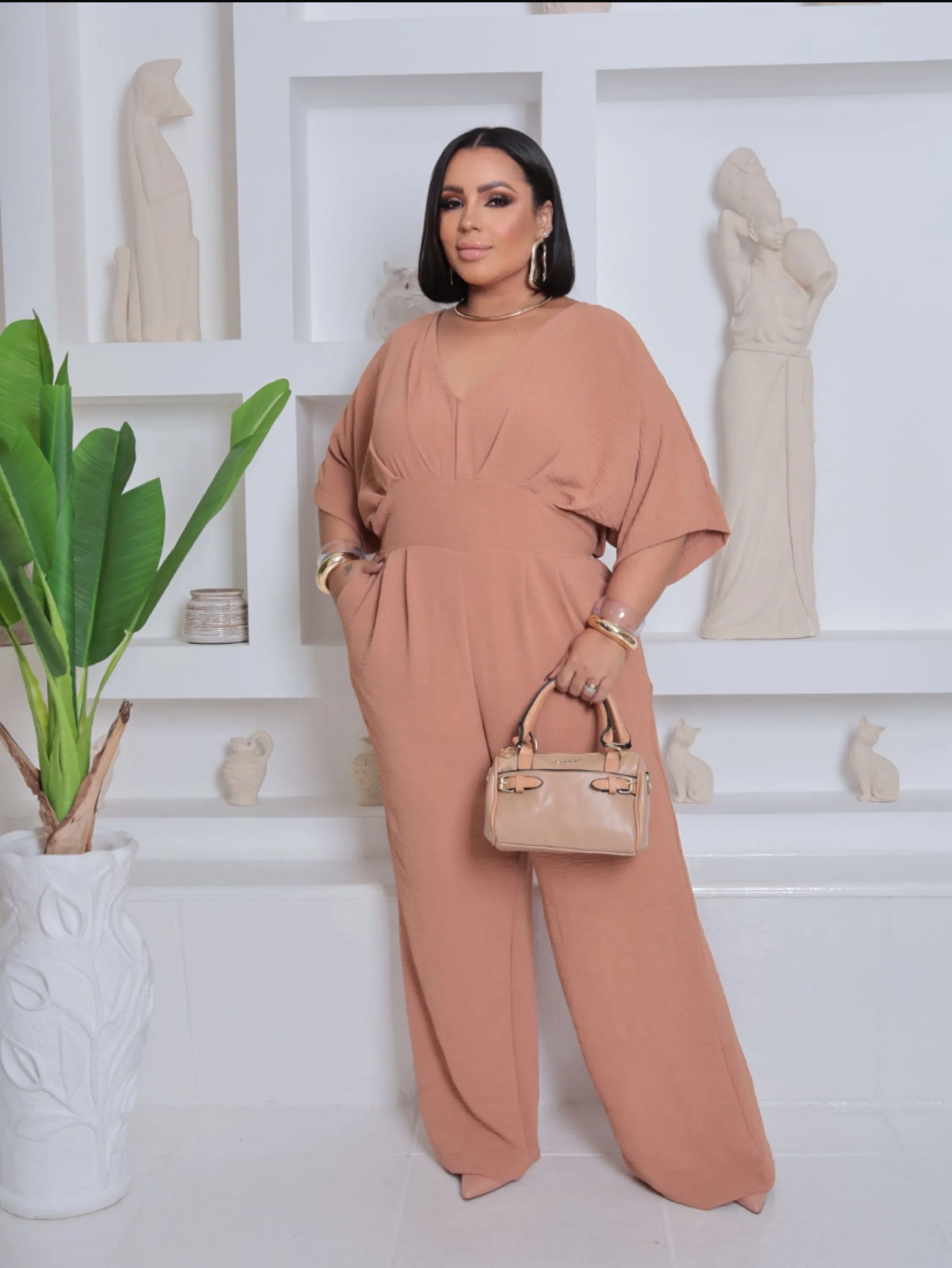 Macacão longo Eloah Plus Size