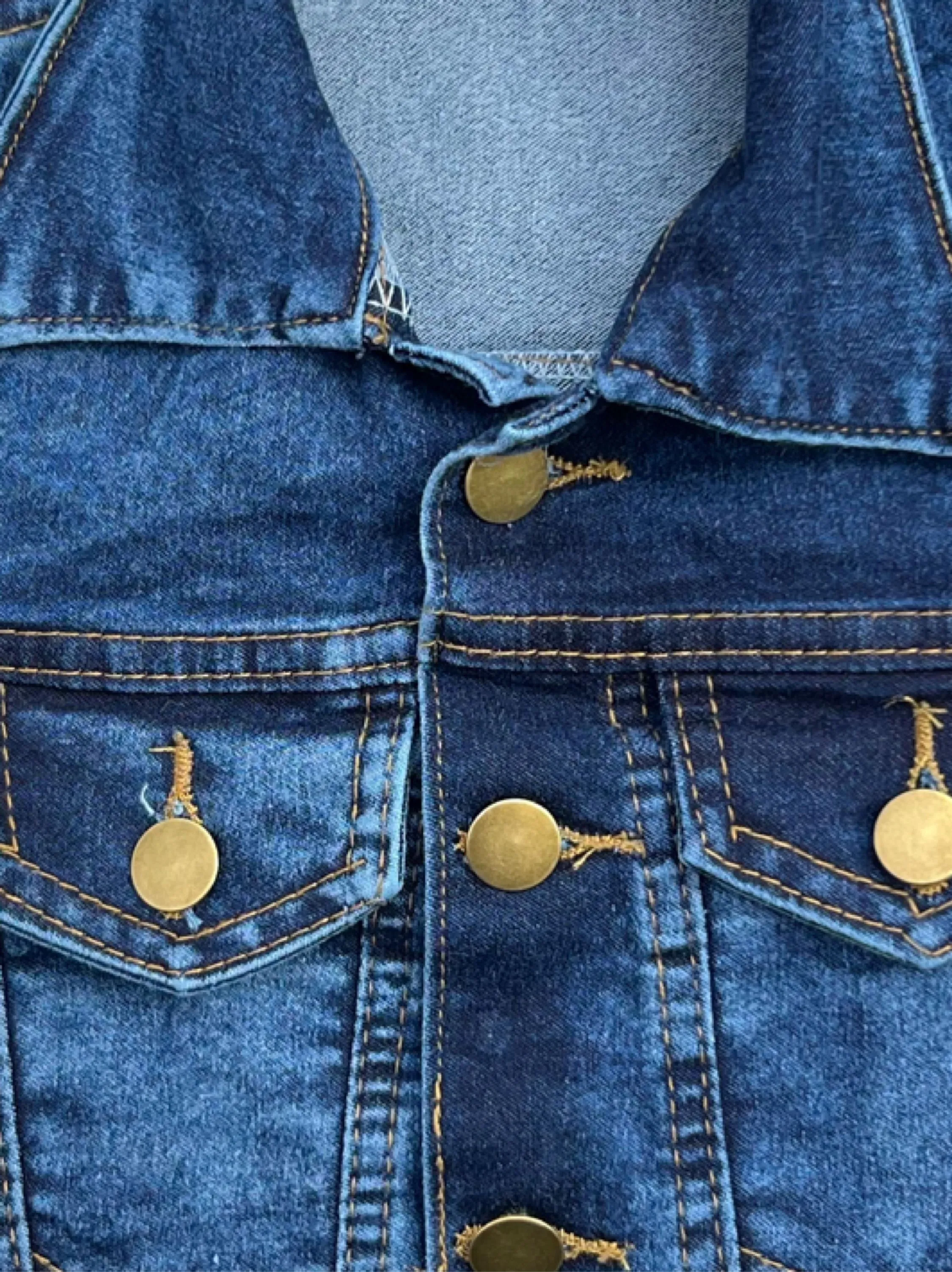 Jaqueta jeans infantil com moletom