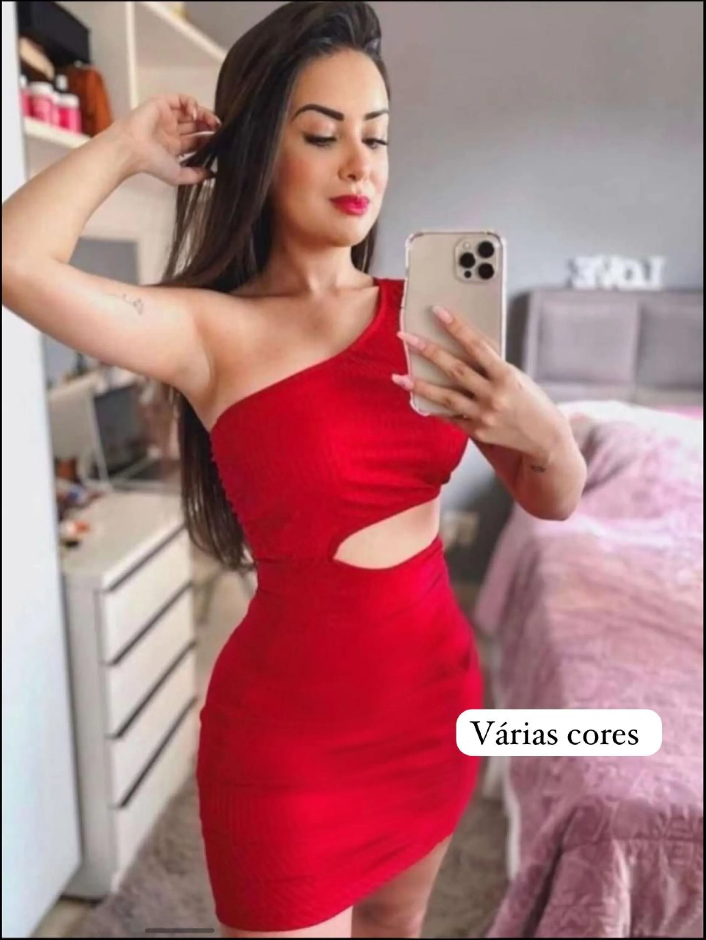 Vestido e conjunto canelado