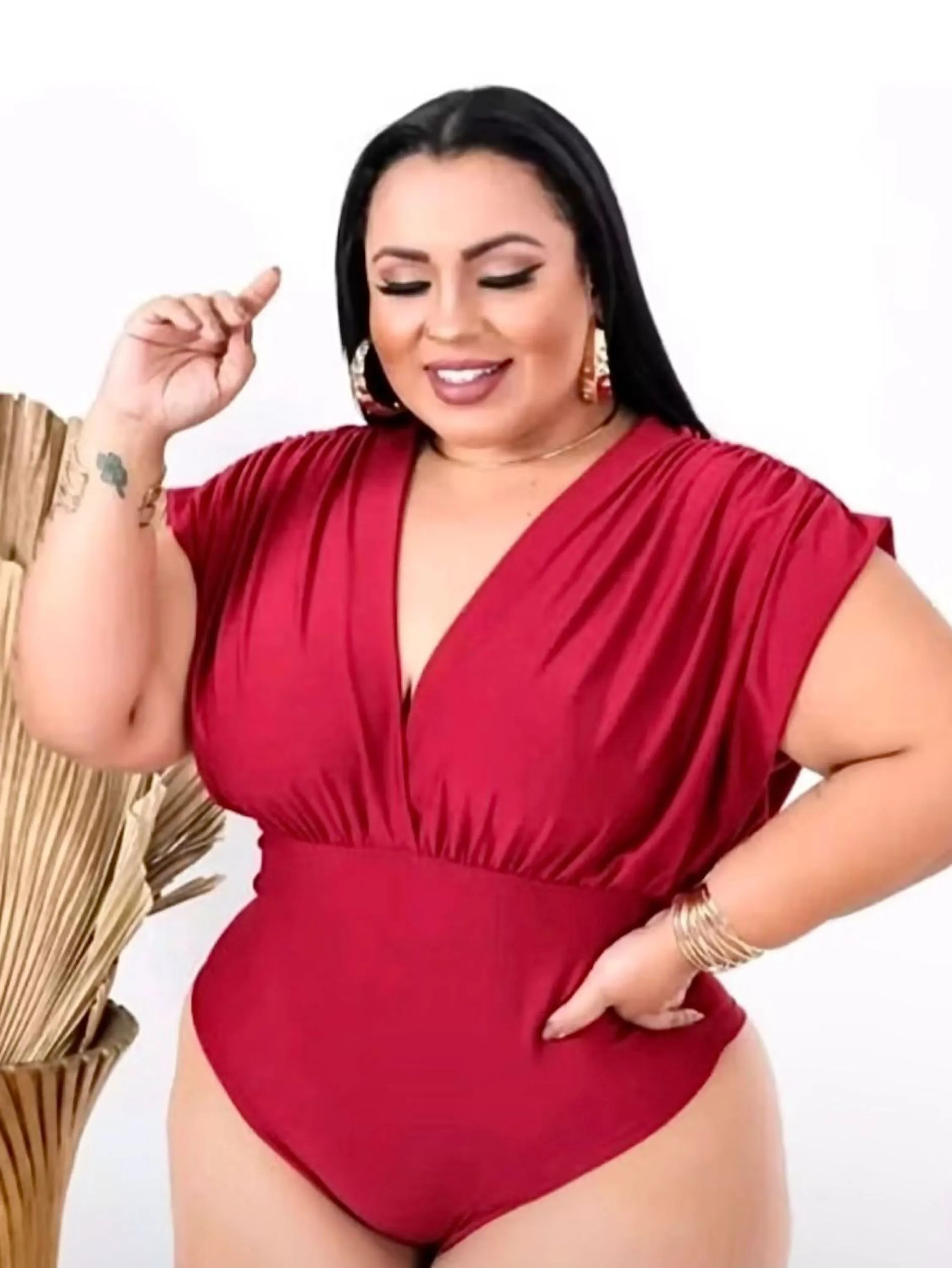 Body Modelo Borboleta Plus Size – Tamanho Único (42 ao 50)