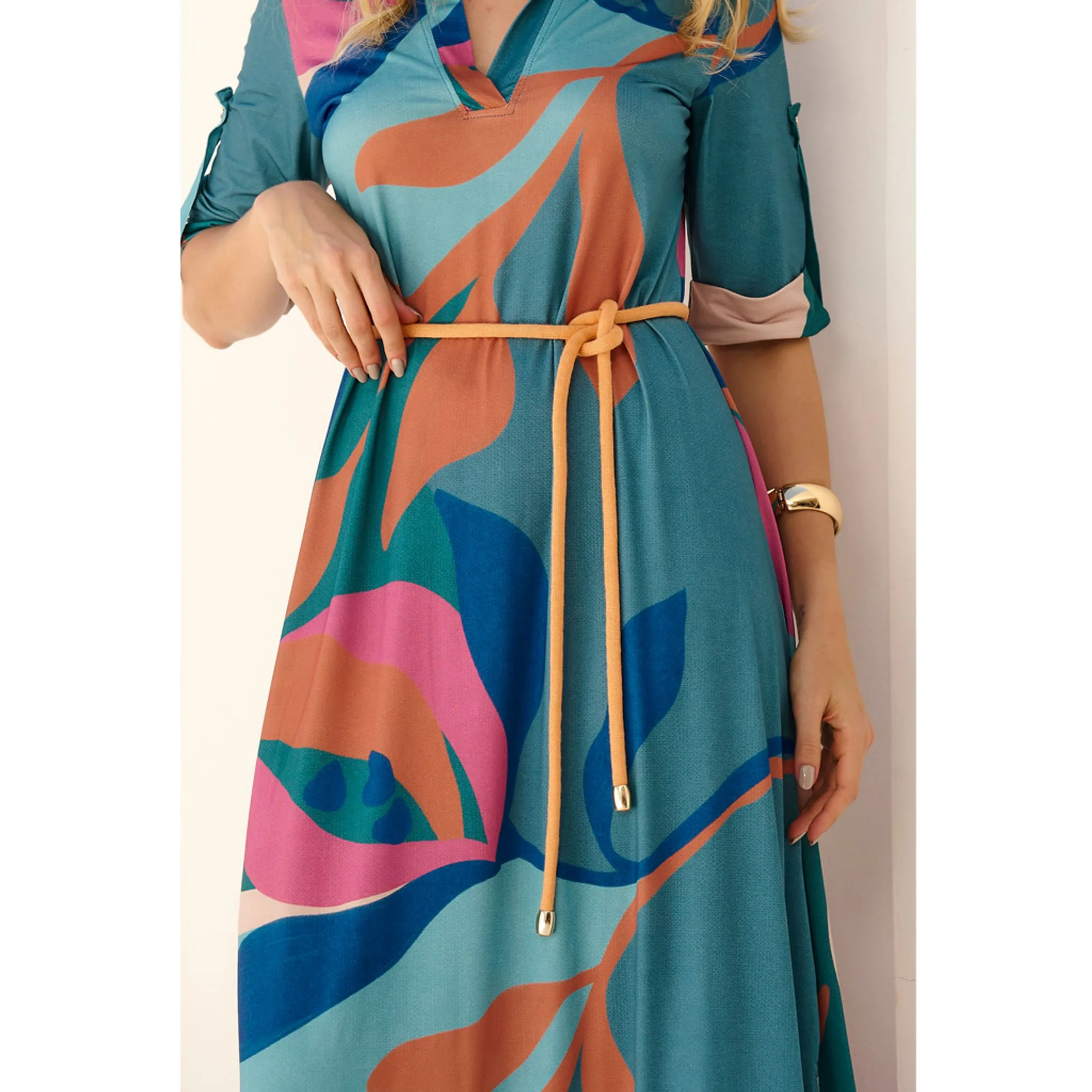 Vestido Decote Polo Gilda