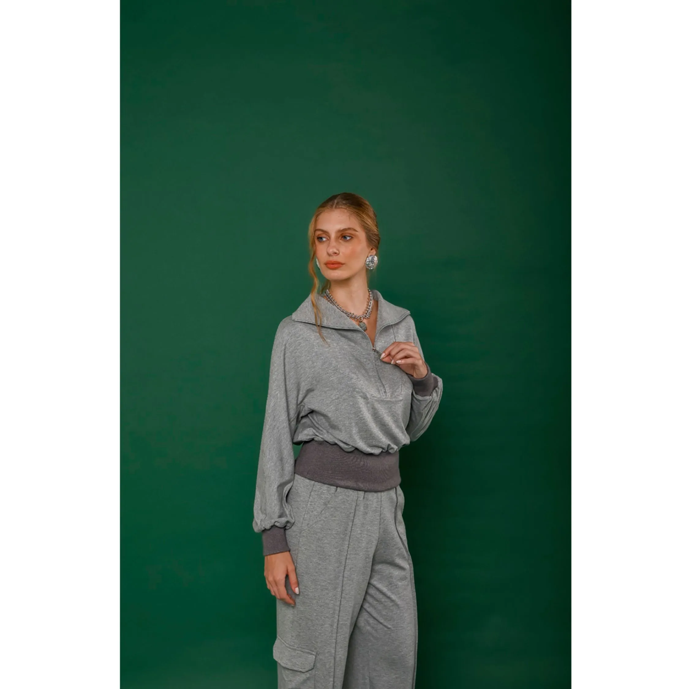 Conjunto Ziper Gola Inês