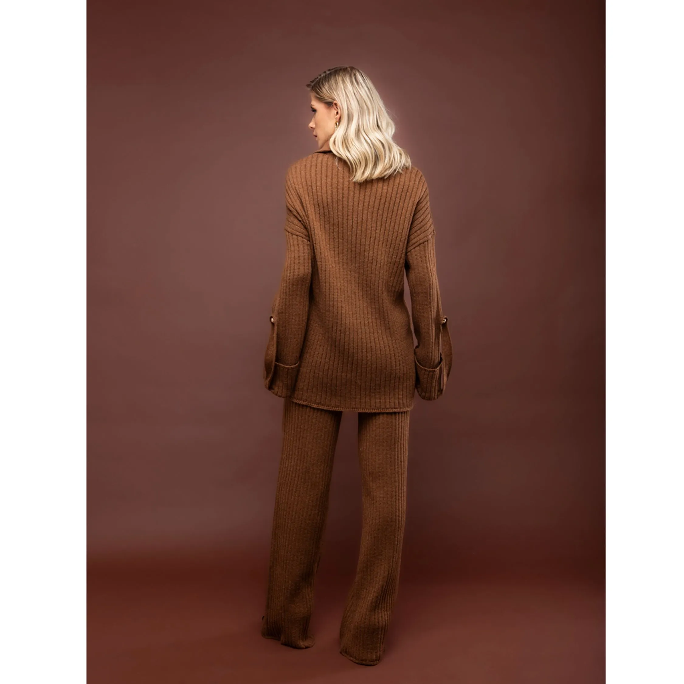 Conjunto Tricot Canelado Ana Elisa