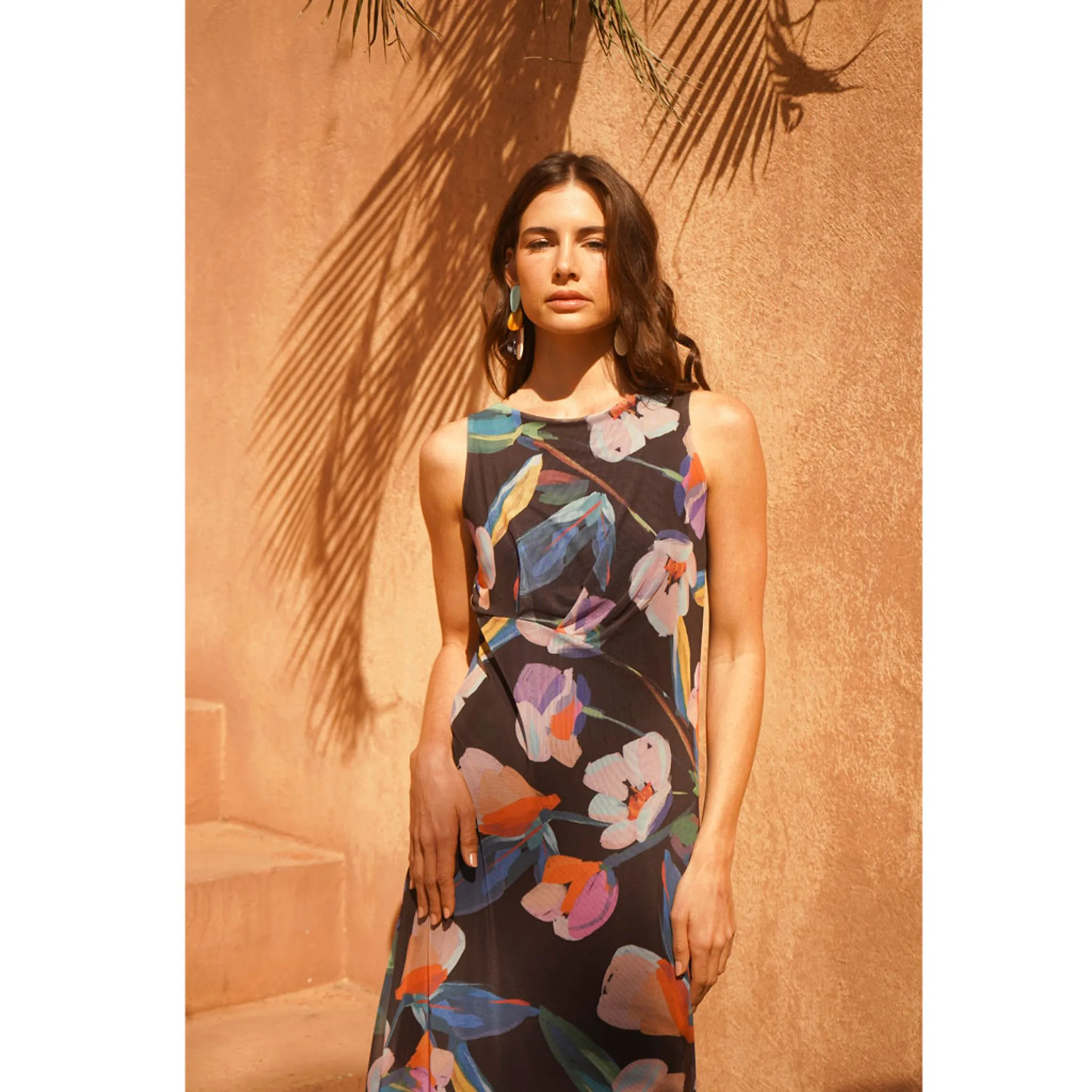 Vestido Busto Drapeado Leonor