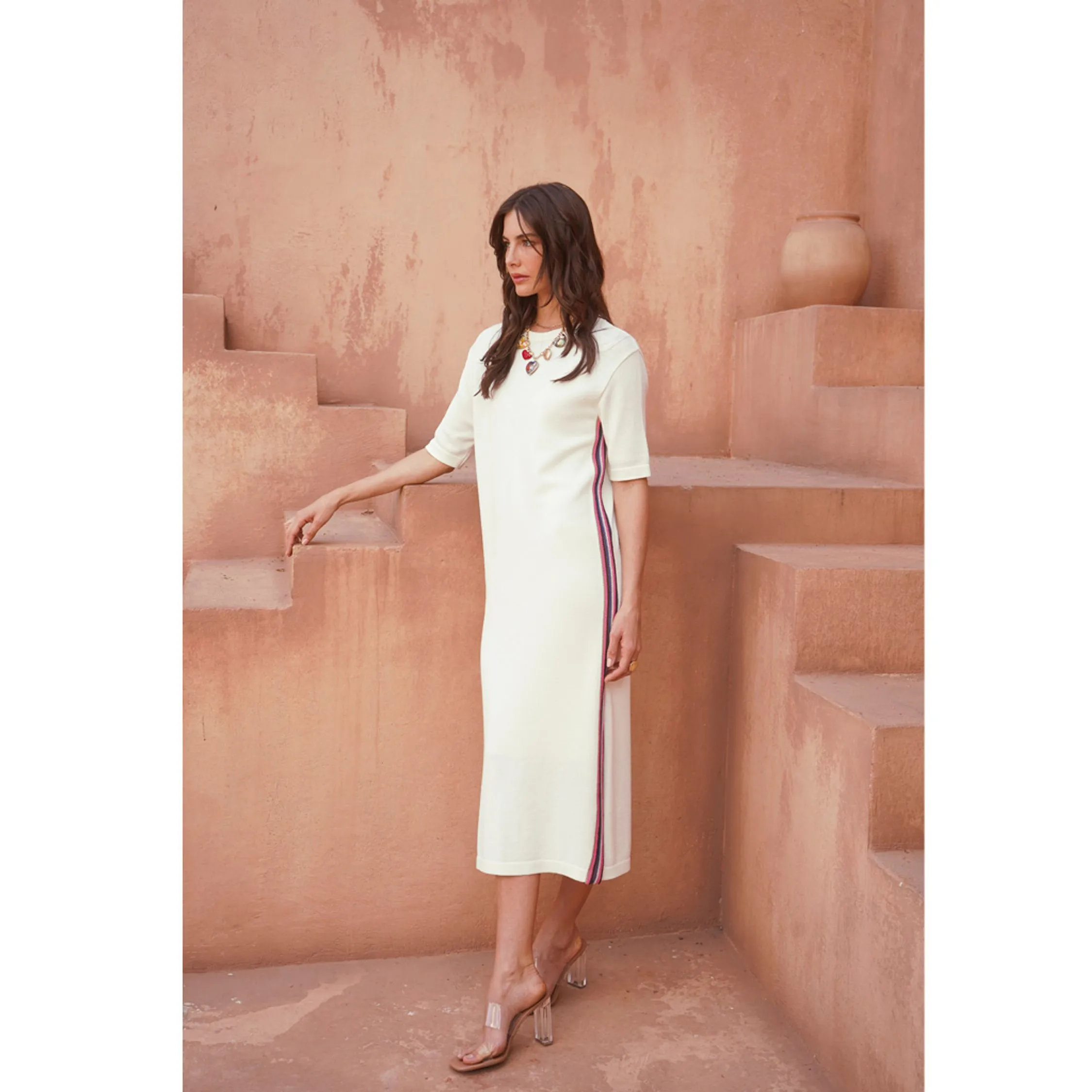 Vestido Tricot Faixa Lateral Elisandra