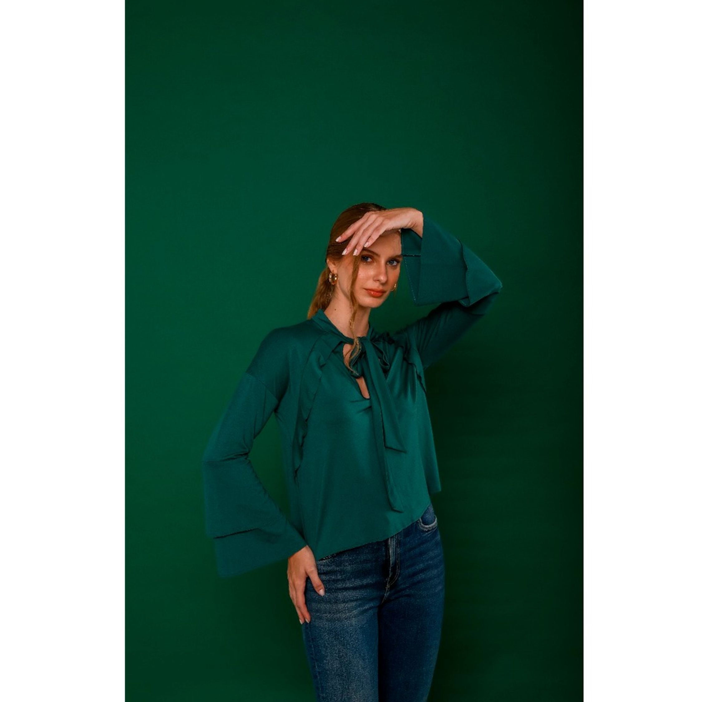 Blusa Babados Laço Paloma