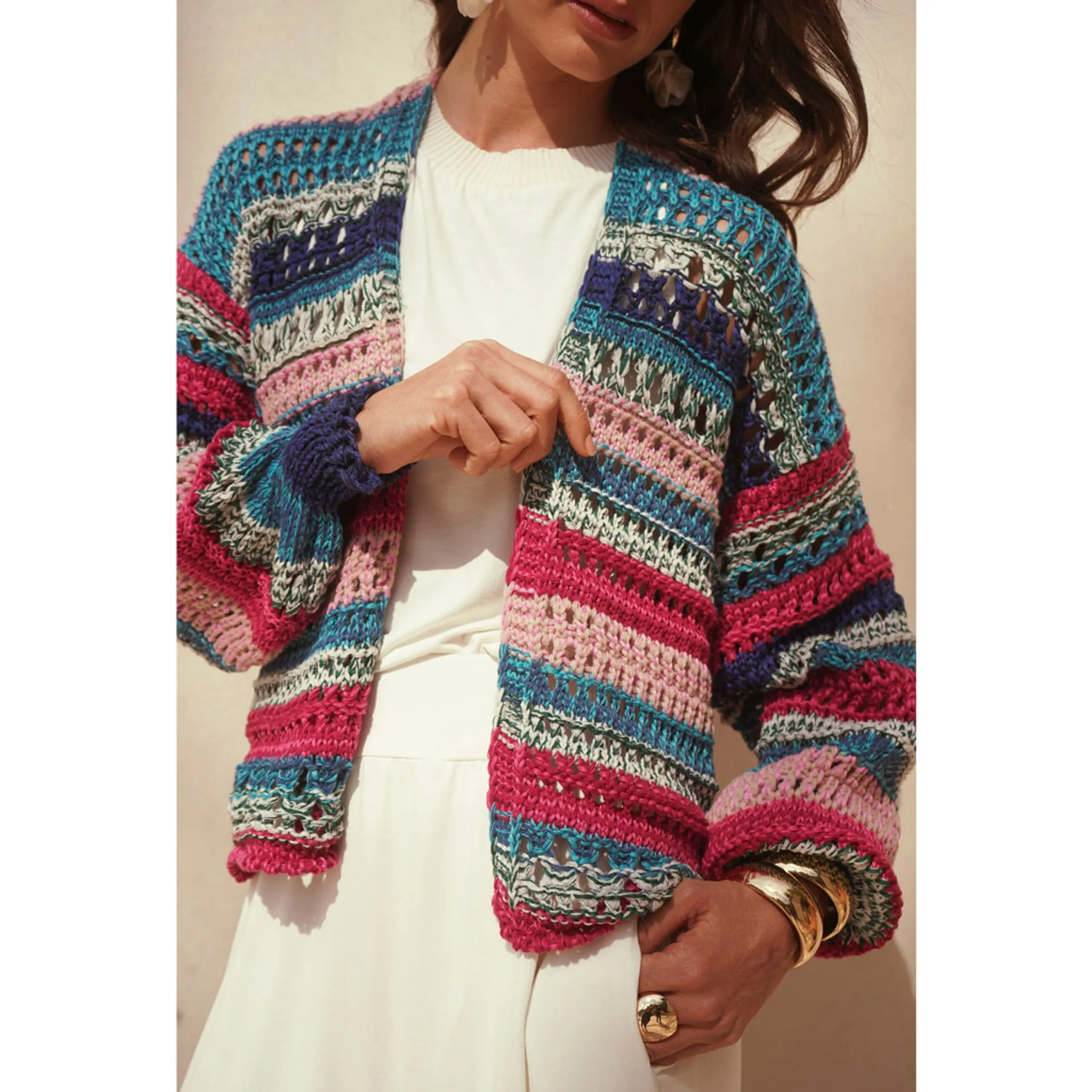 Cardigan Ponto Aberto Mirela