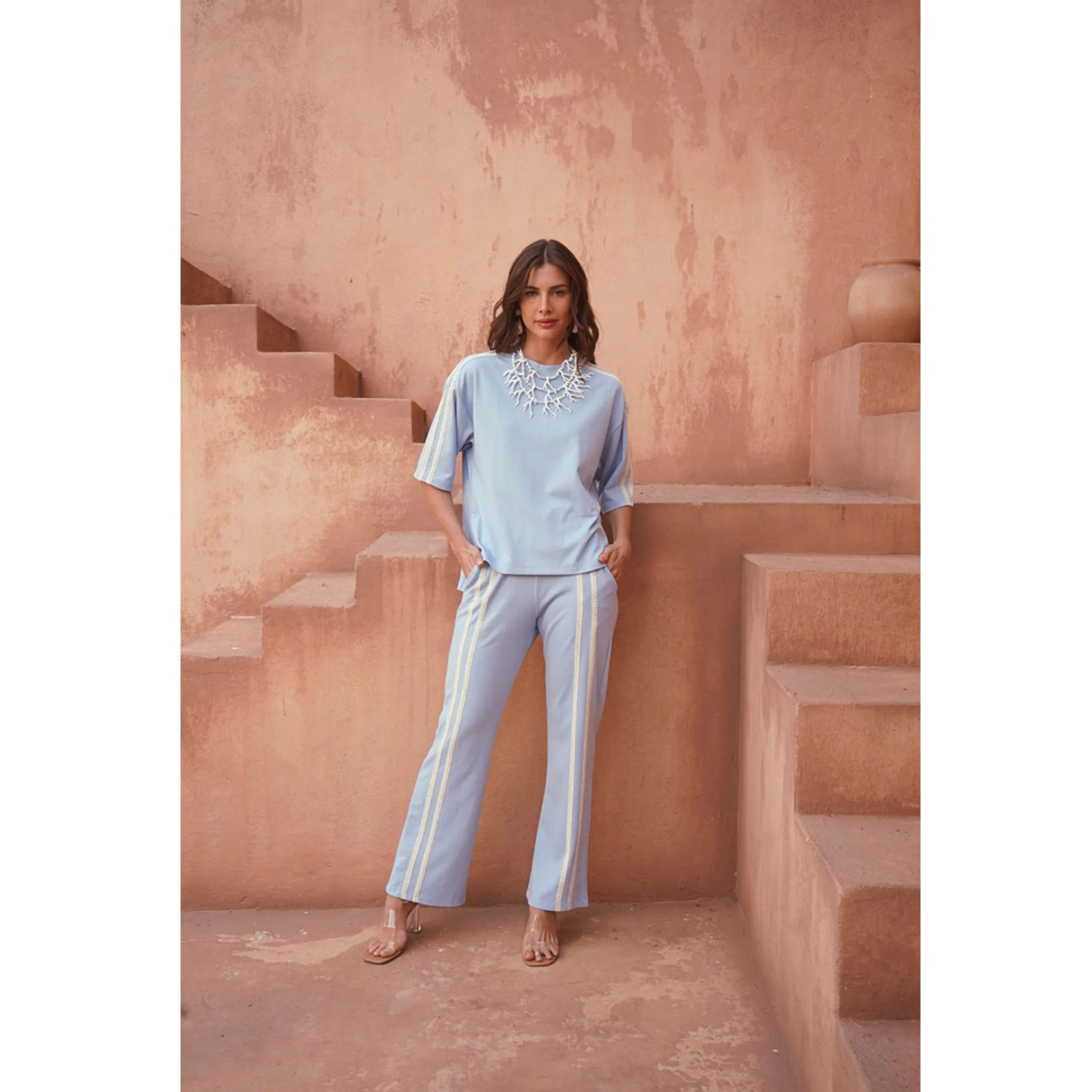 Conjunto Calça e Blusa Simone