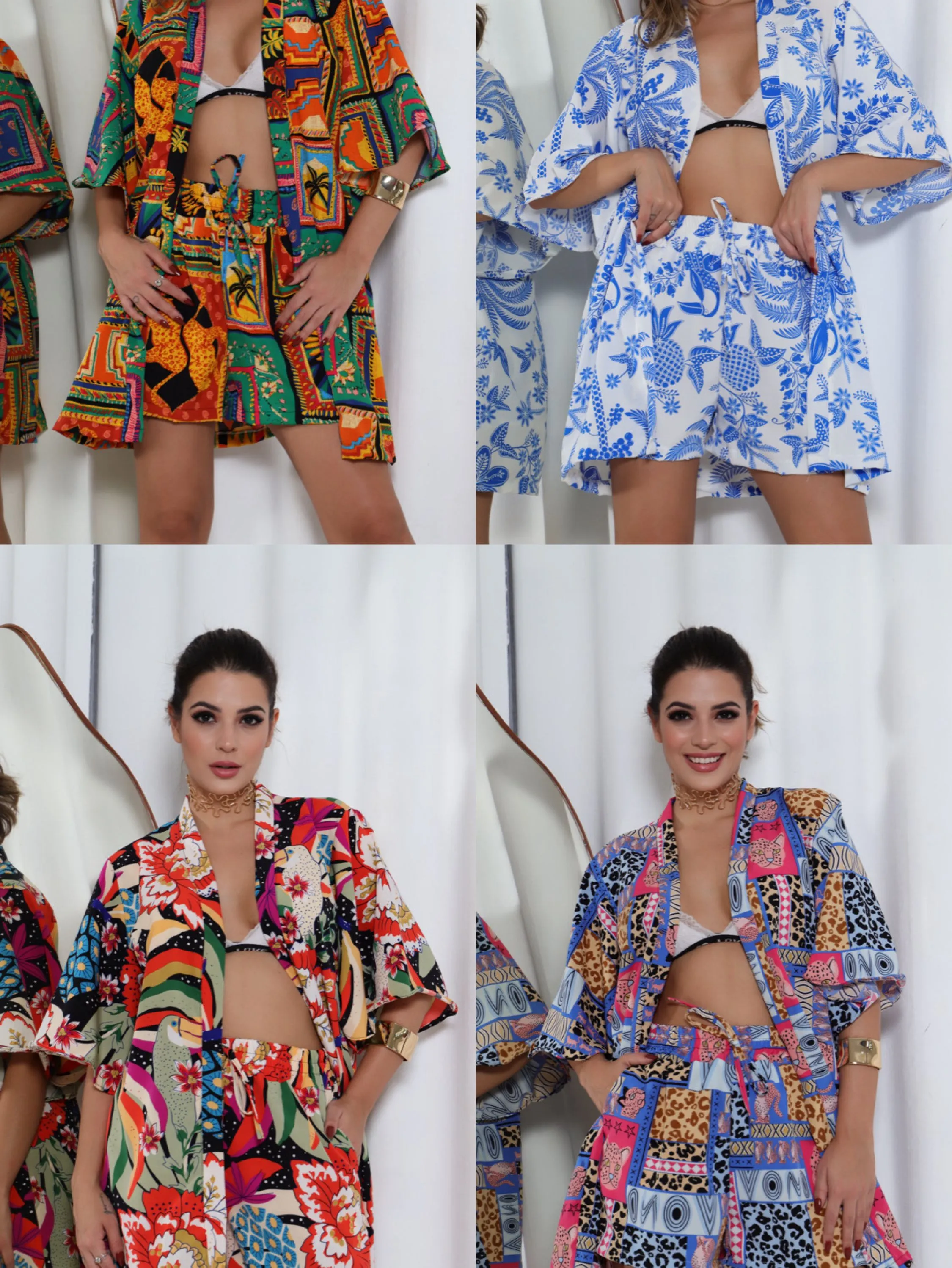 Conjunto kimono short + kimono