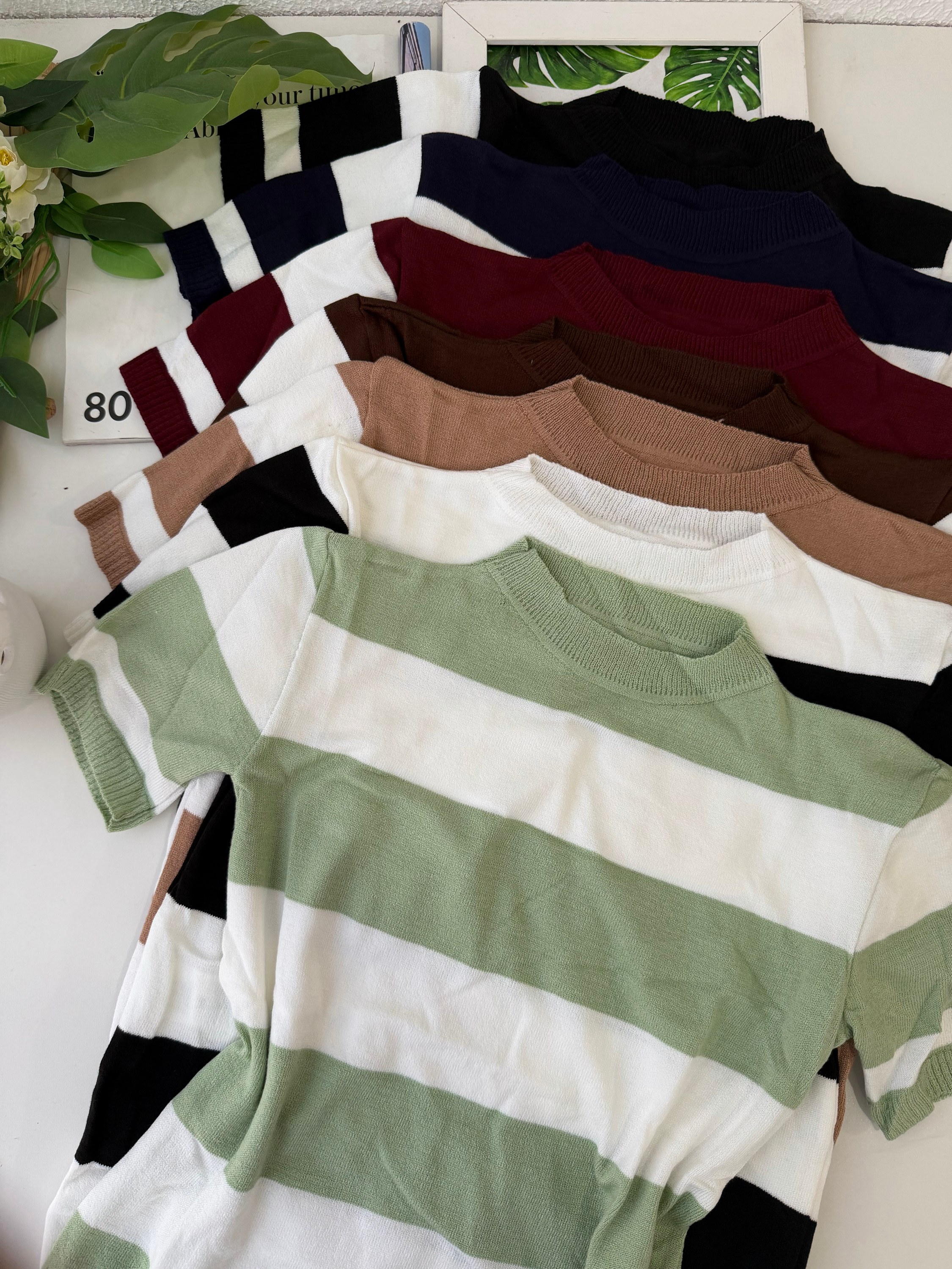 fina blusa listrado