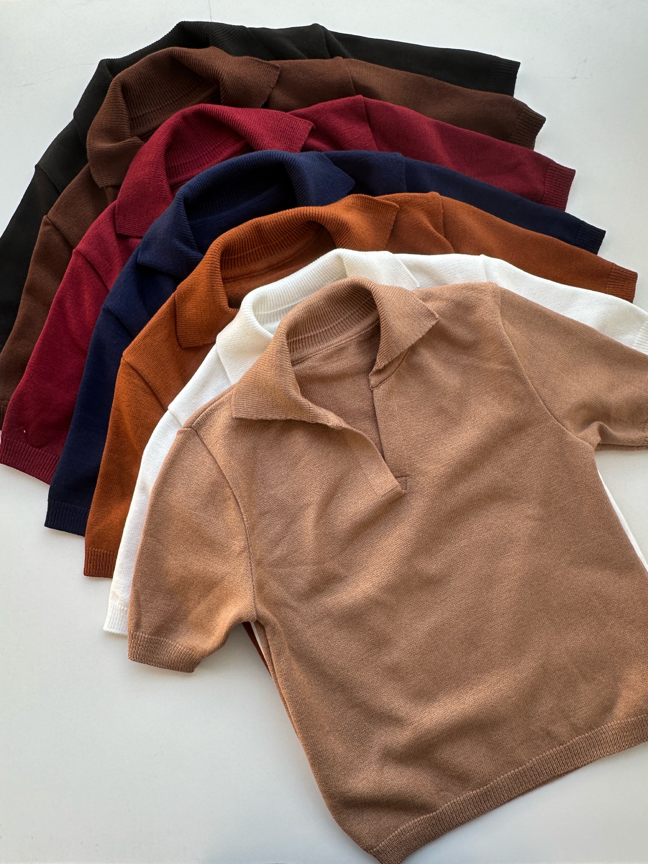 Camisa modal polo  liso