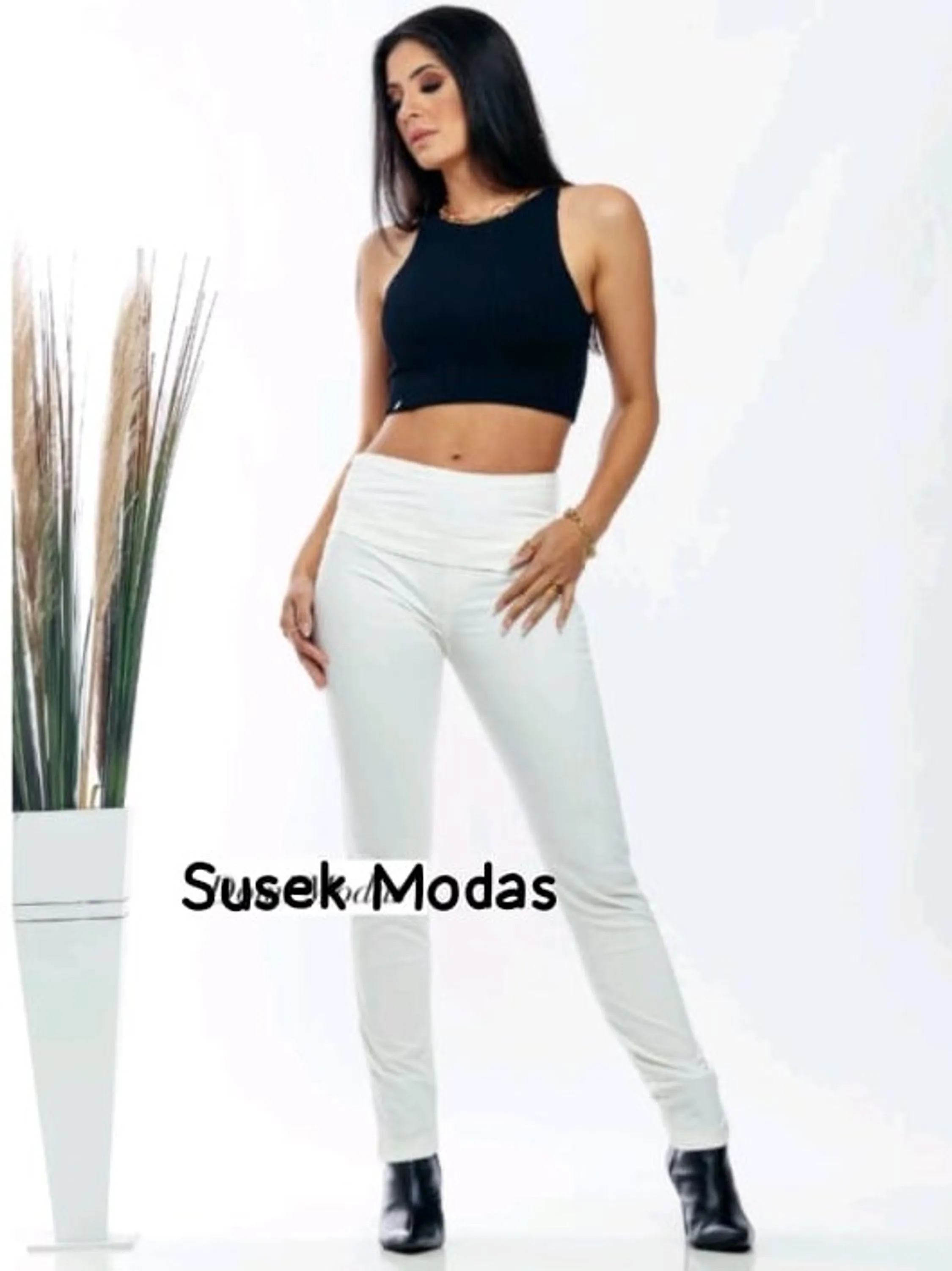 Susek Modas Calça Jeans Tingida 8006