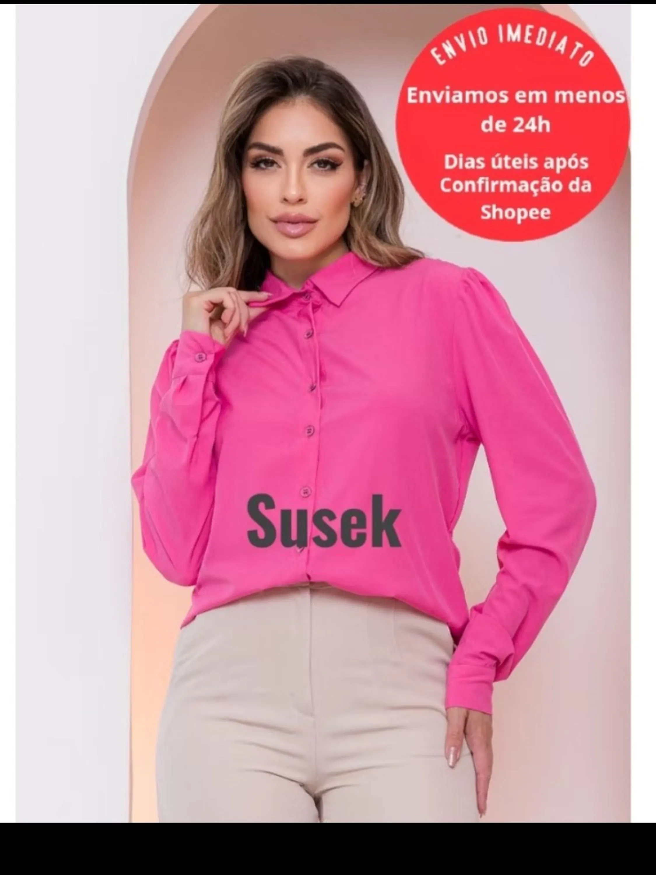 Susek Modas Camisa Poliéster Feminina 110