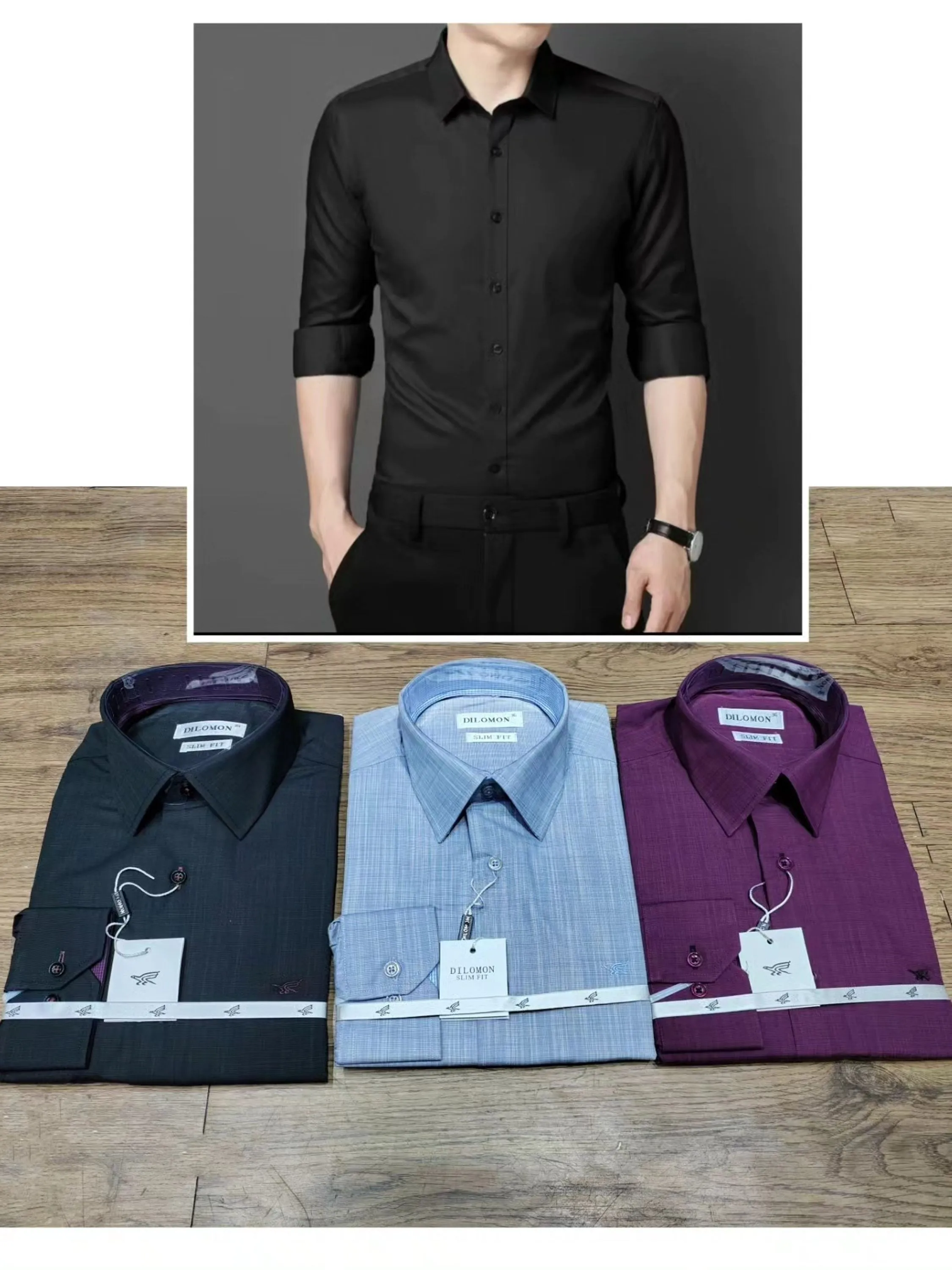 Camisa Social Masculina Manga Longa Slim Fit Casual Ideal Para Trabalho, Casamento, Festas.