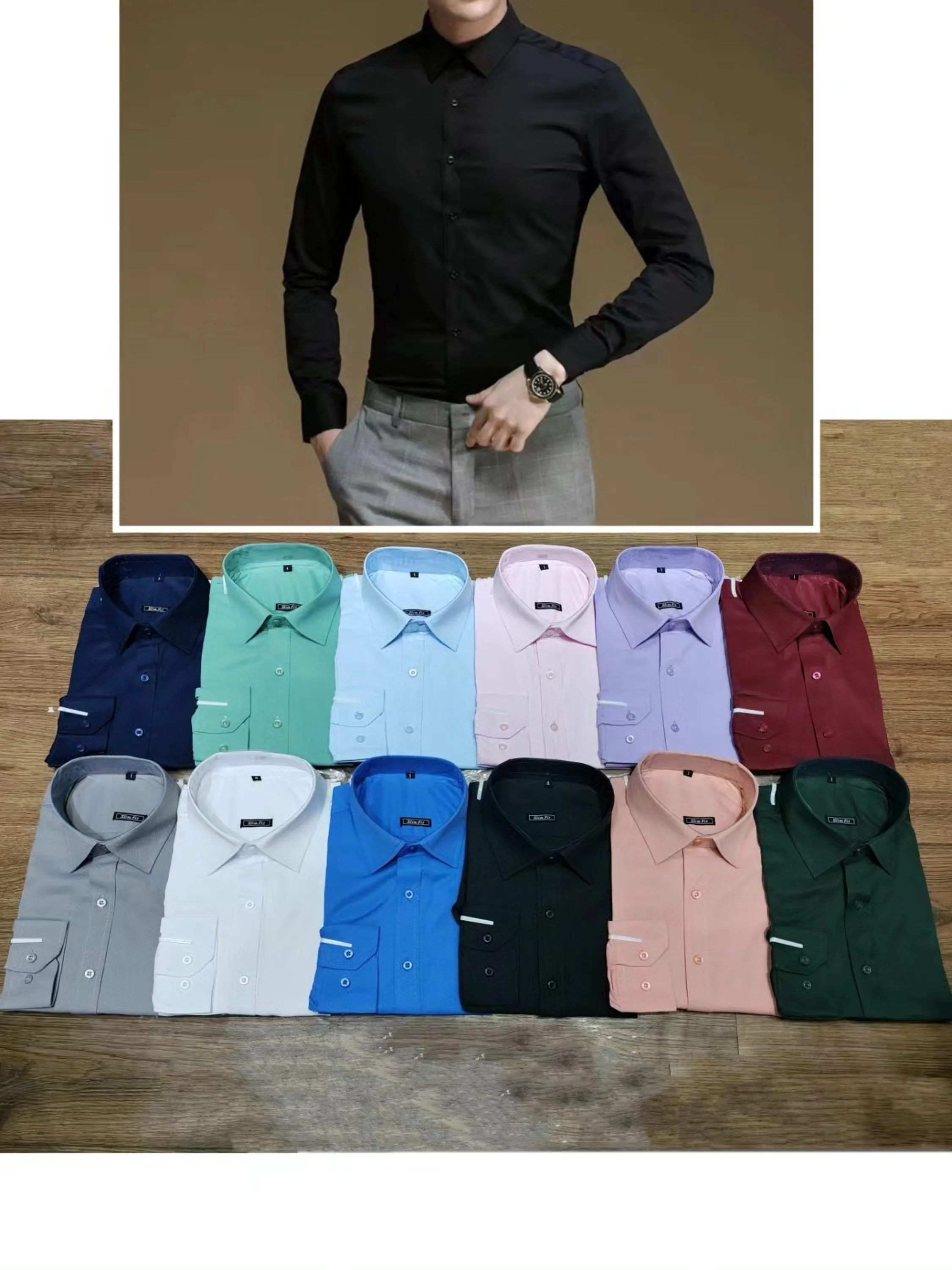 Camisa Social Masculina Manga Longa Slim Fit Casual Ideal Para Trabalho, Casamento, Festas.