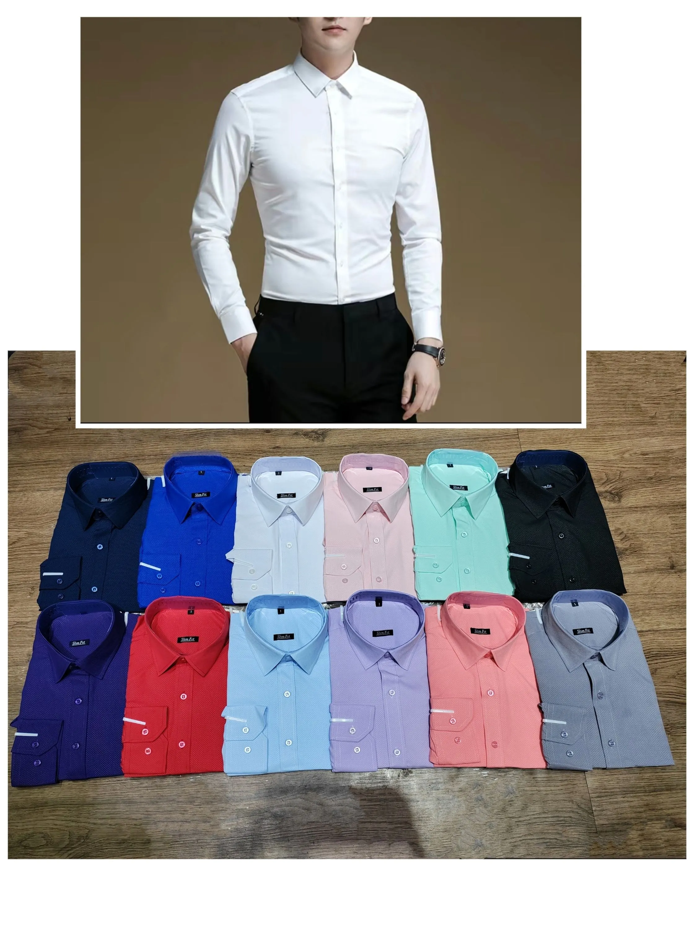 Camisa Social Masculina Manga Longa Slim Fit Casual Ideal Para Trabalho, Casamento, Festas.