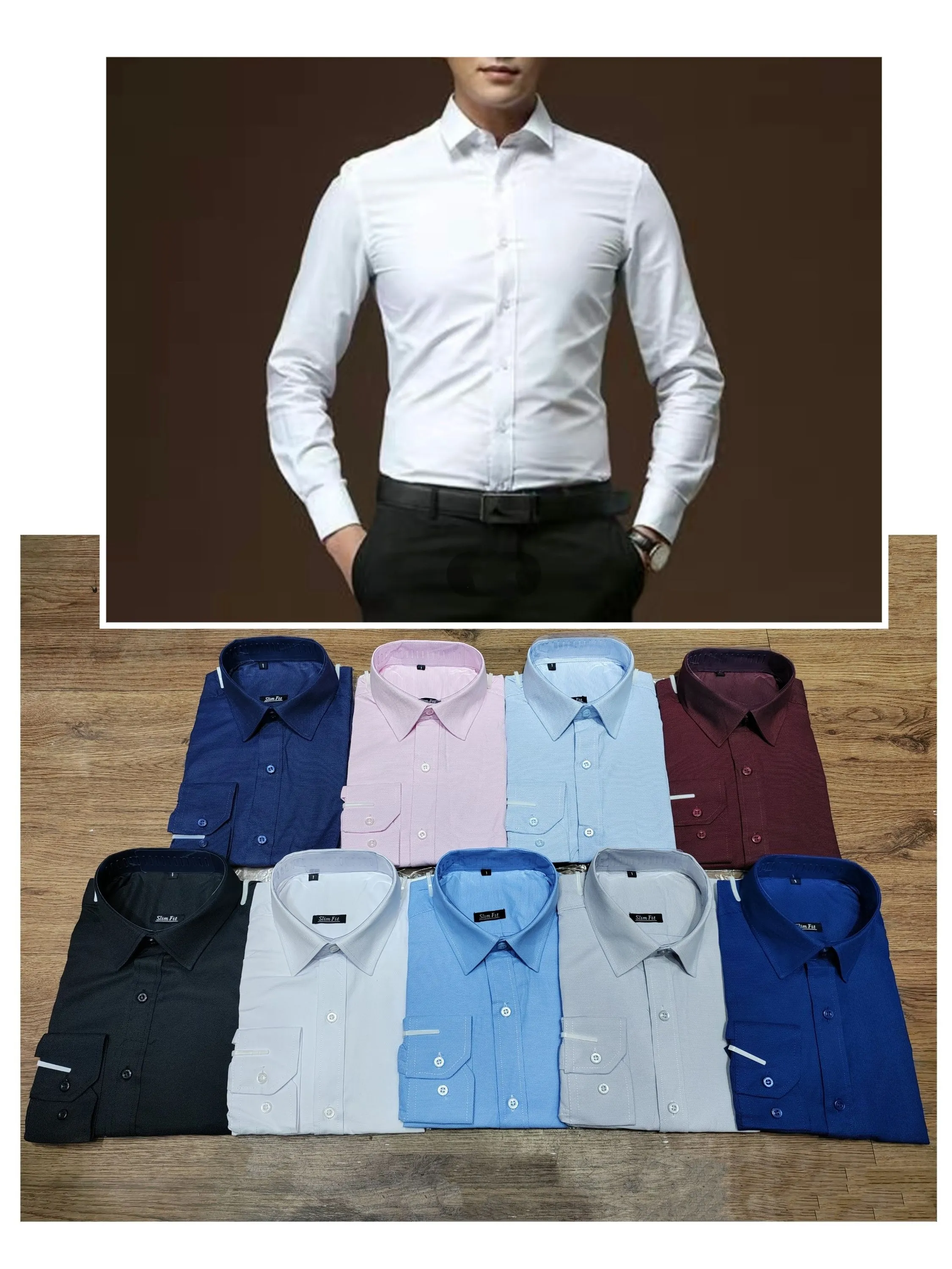 Camisa Social Masculina Manga Longa Slim Fit Casual Ideal Para Trabalho, Casamento, Festas.