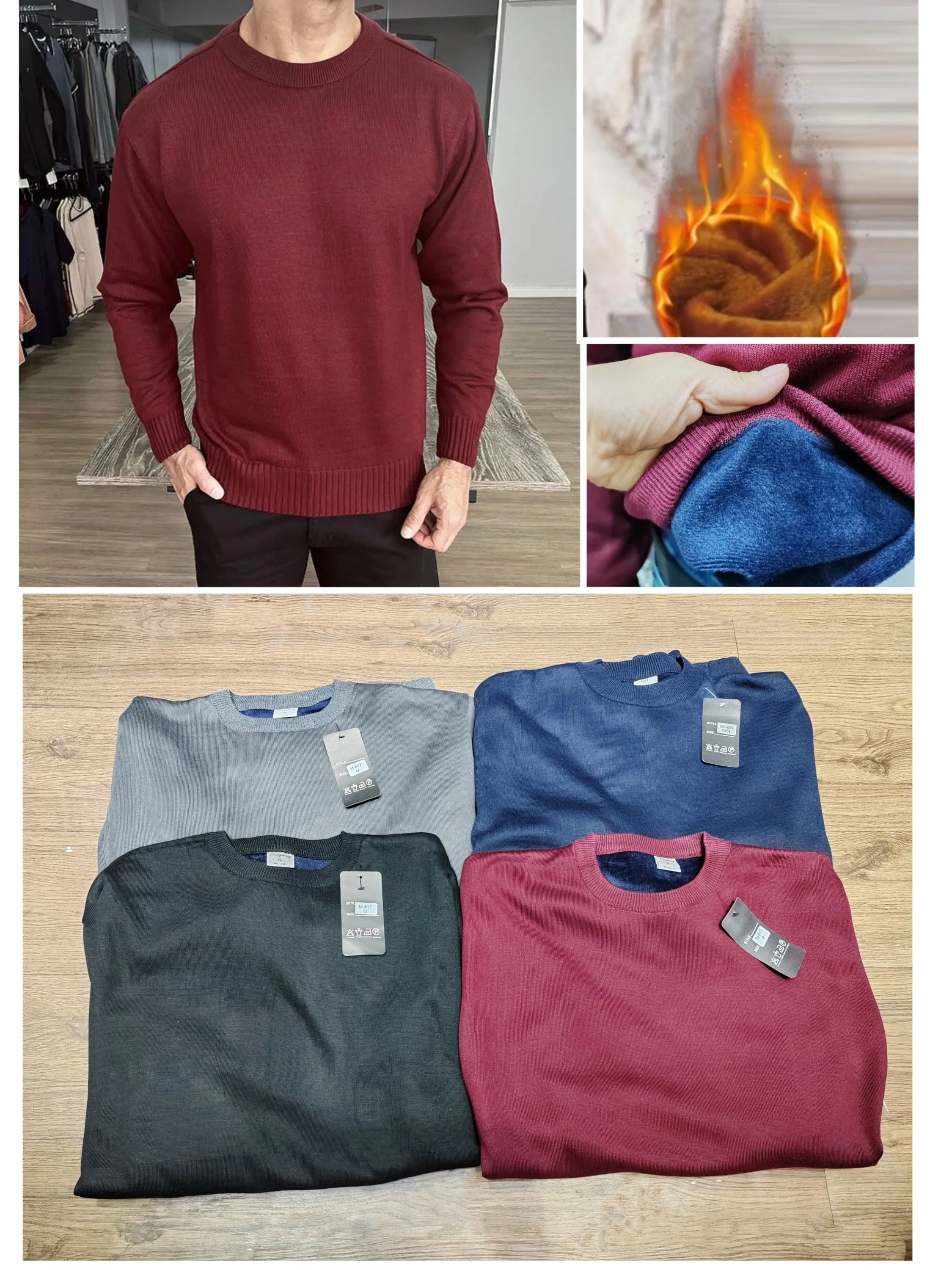 Blusa masculina de tricot sueter
