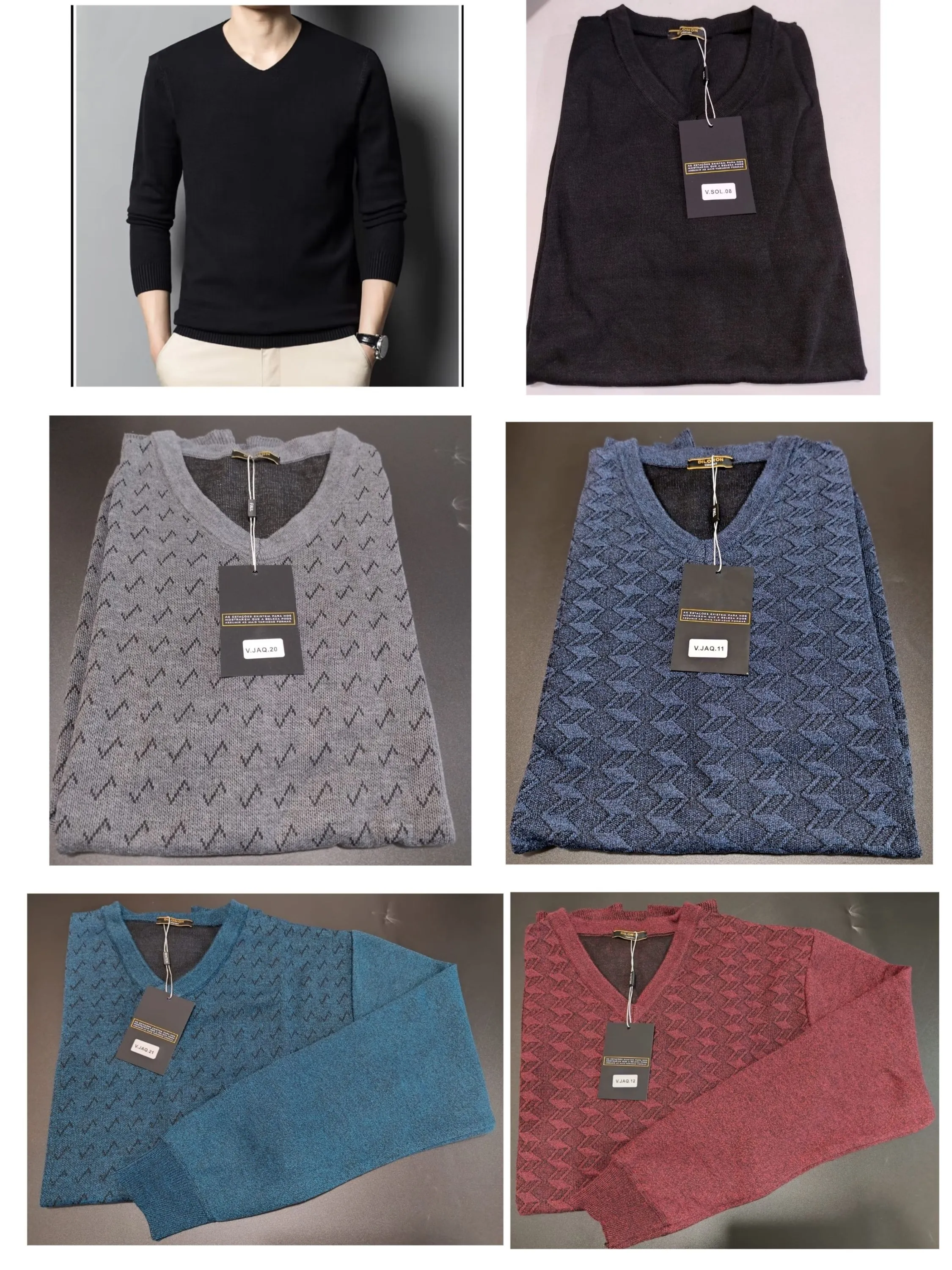 Blusa masculina de tricot sueter
