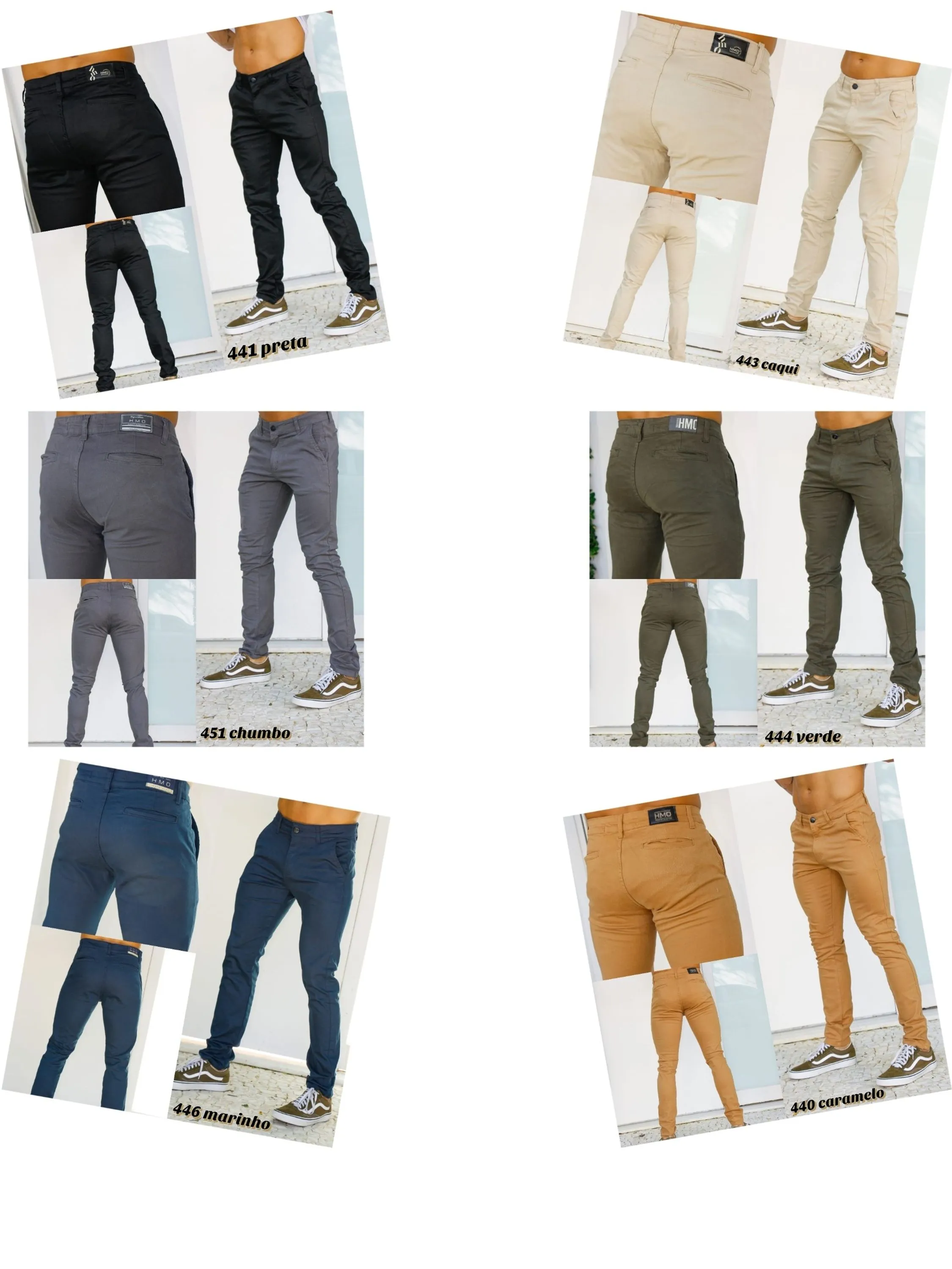 Calça sarja masculina