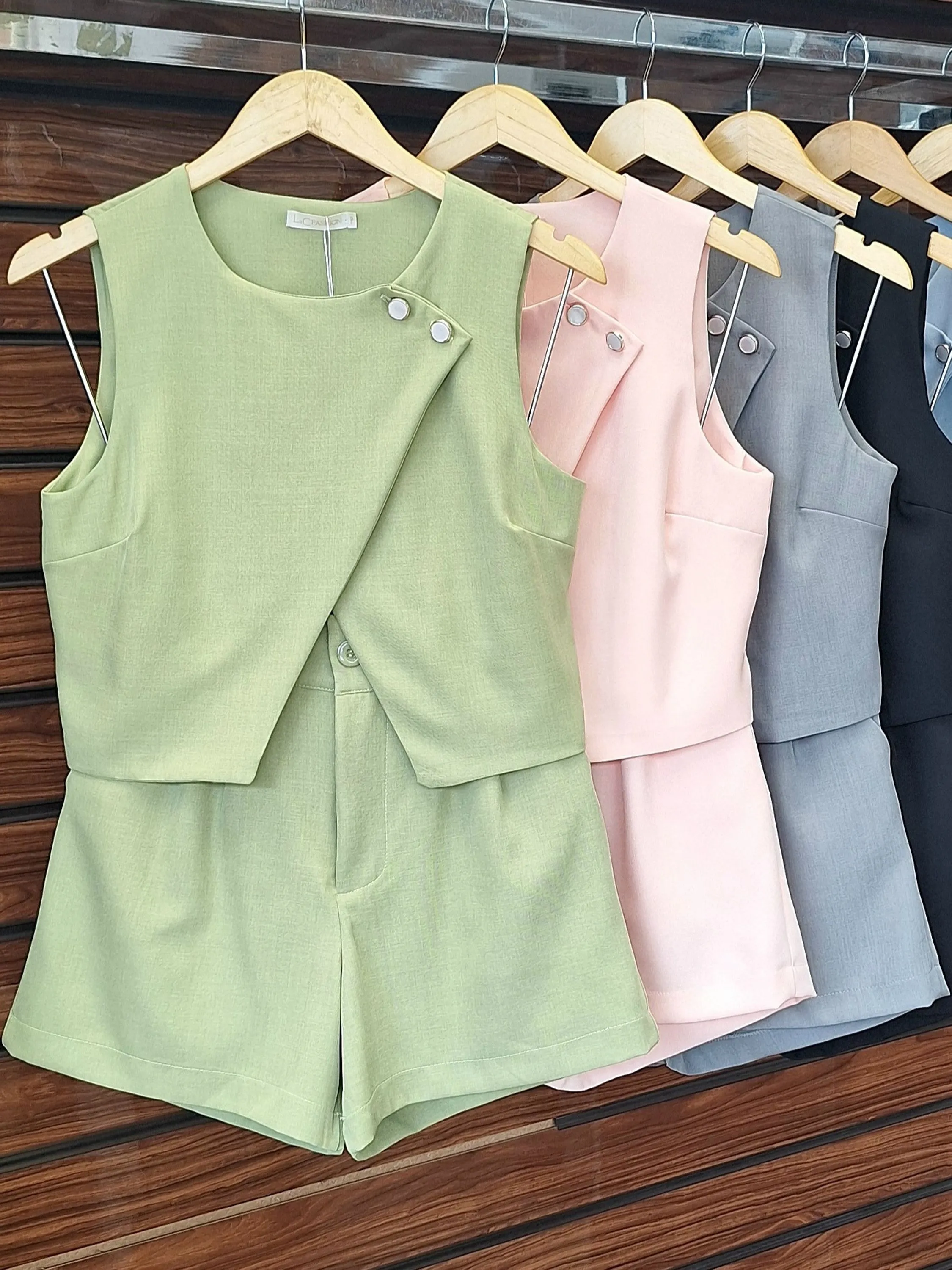 Conjunto Cropped  assimétrico  Tw 510#