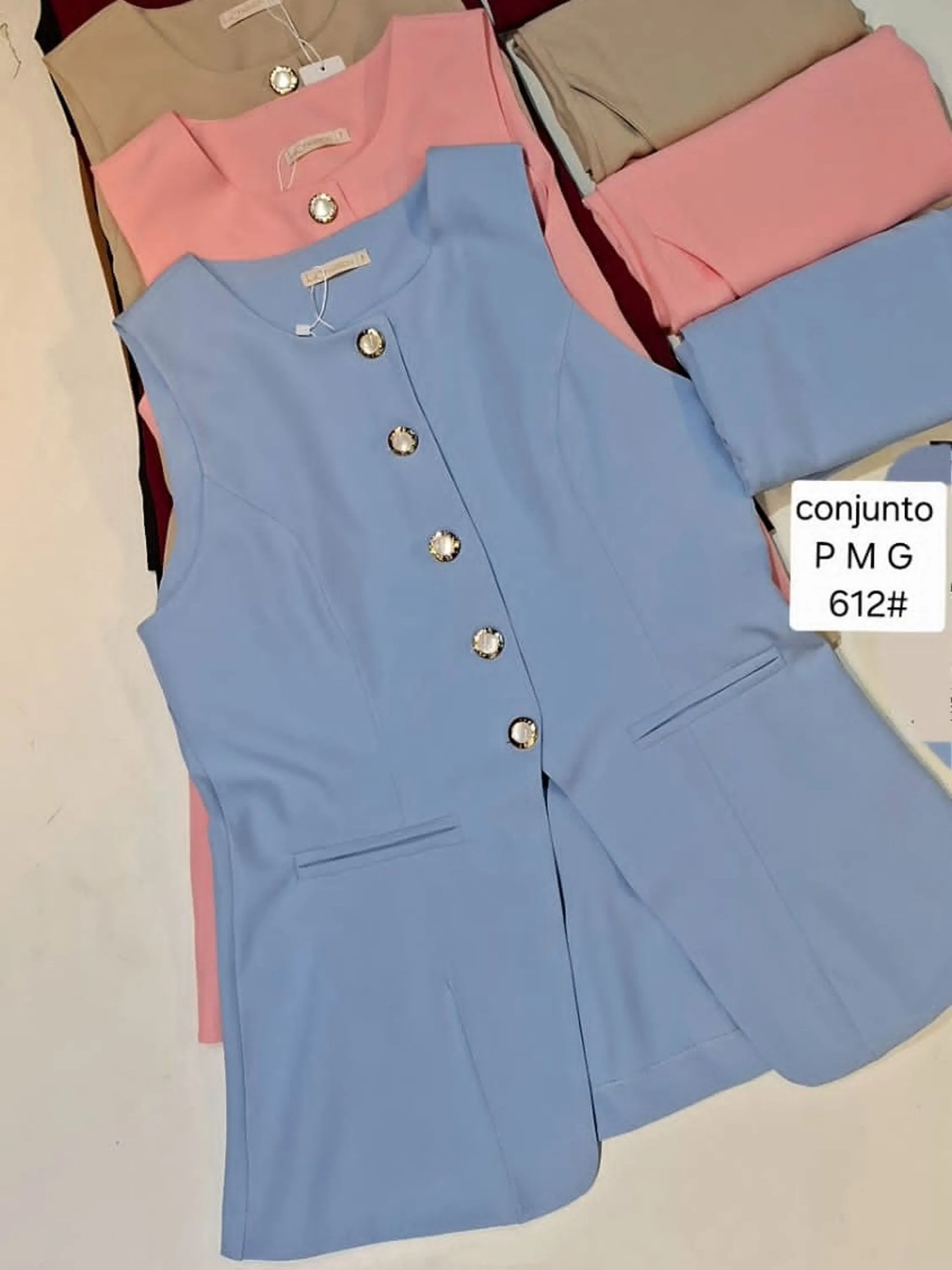 Conjunto  Max Colete twill 612#