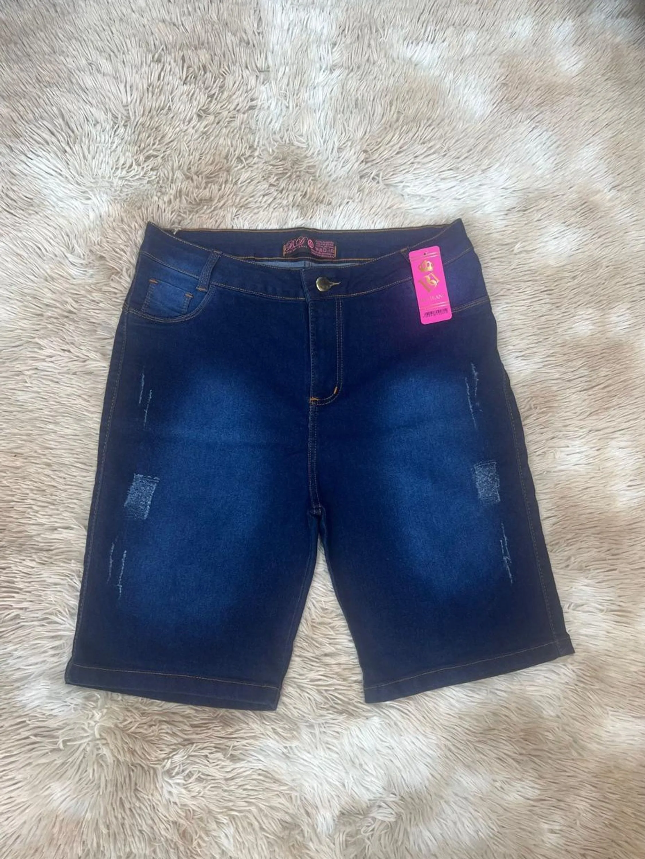 Bermuda jeans feminino tamanho 42 ao 50.