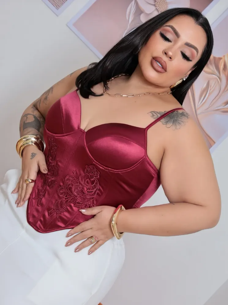 Corset deusa plus size feminino r