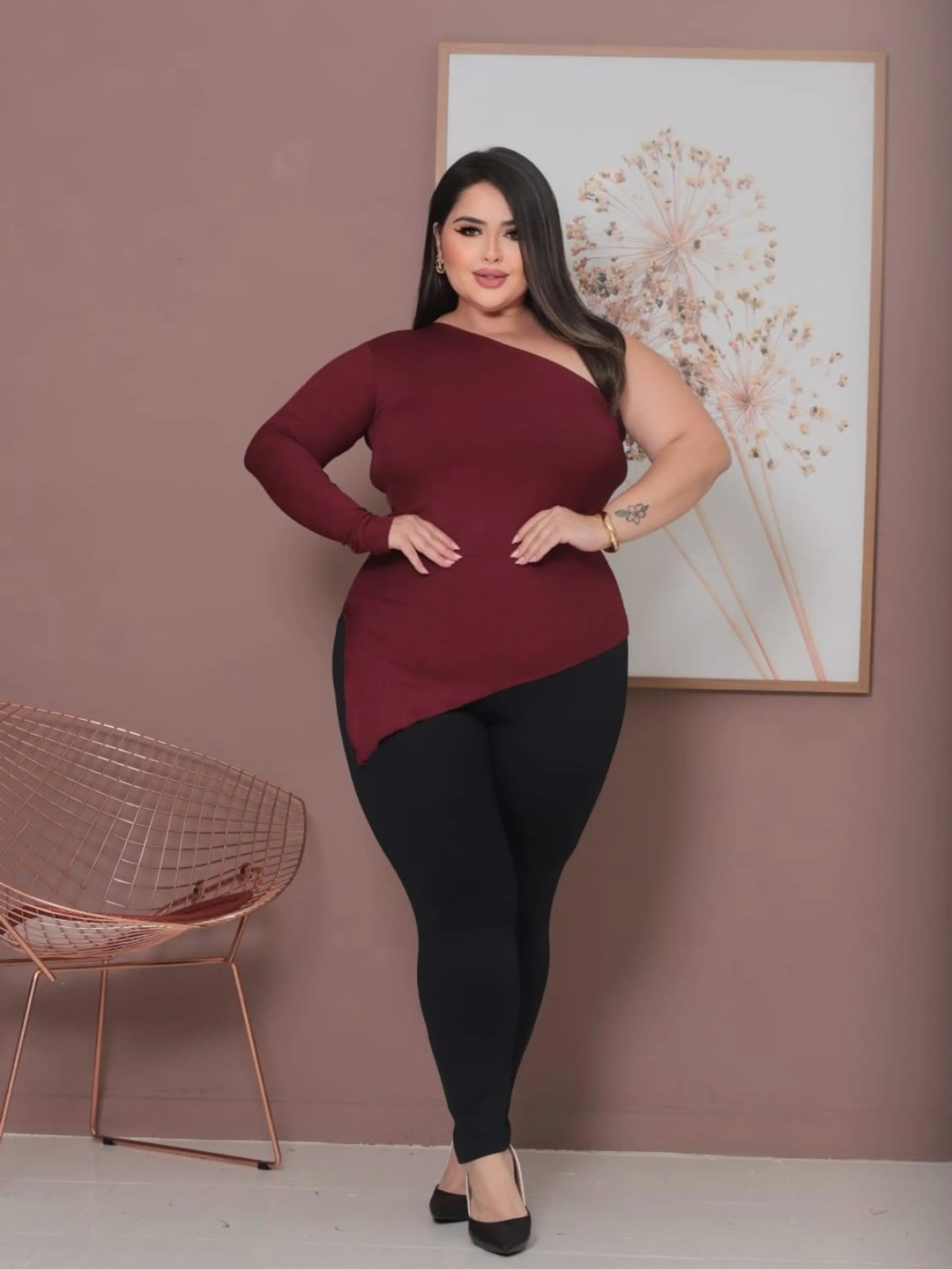 Blusa assimétrica
