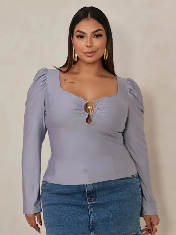 Blusa Carol estrela plus size yu