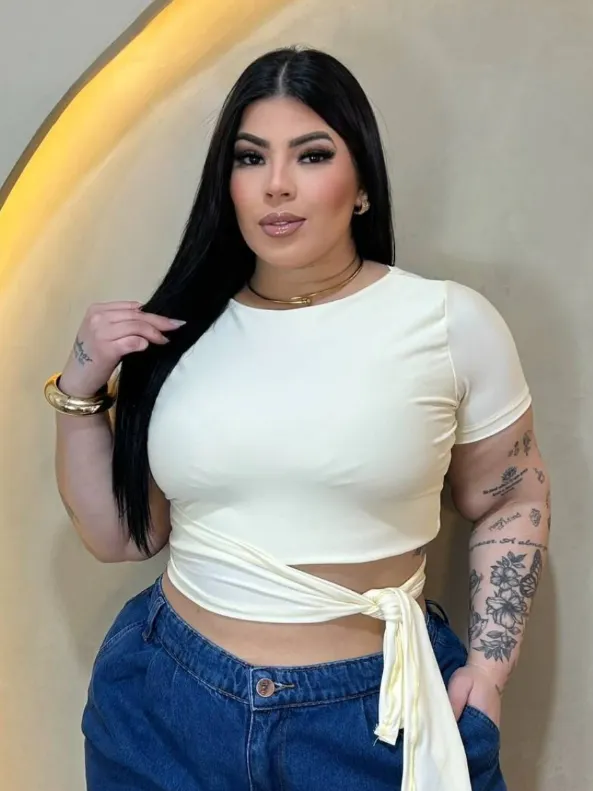 Cropped jasmin plus size jk