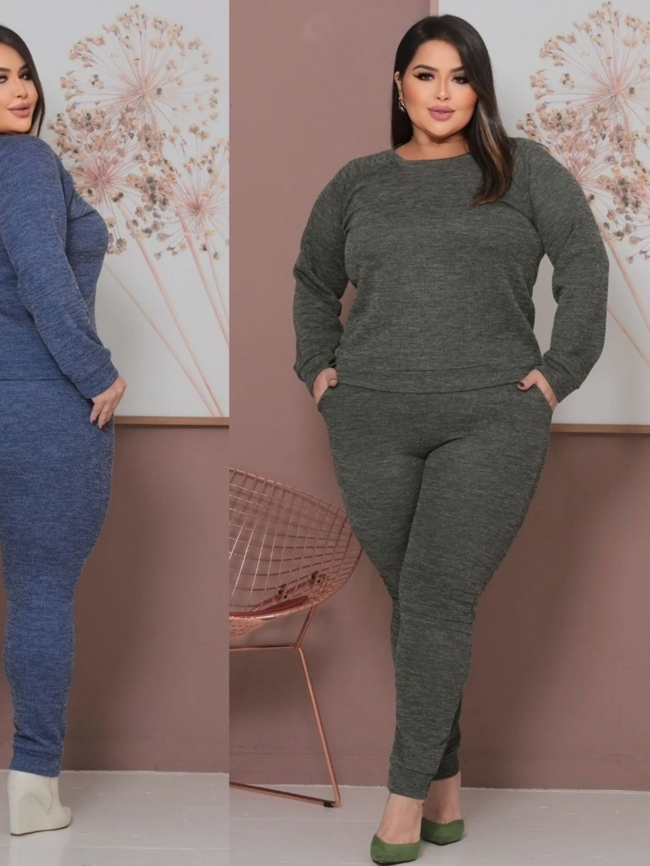 Conjunto liso lanzinha plus size ADR