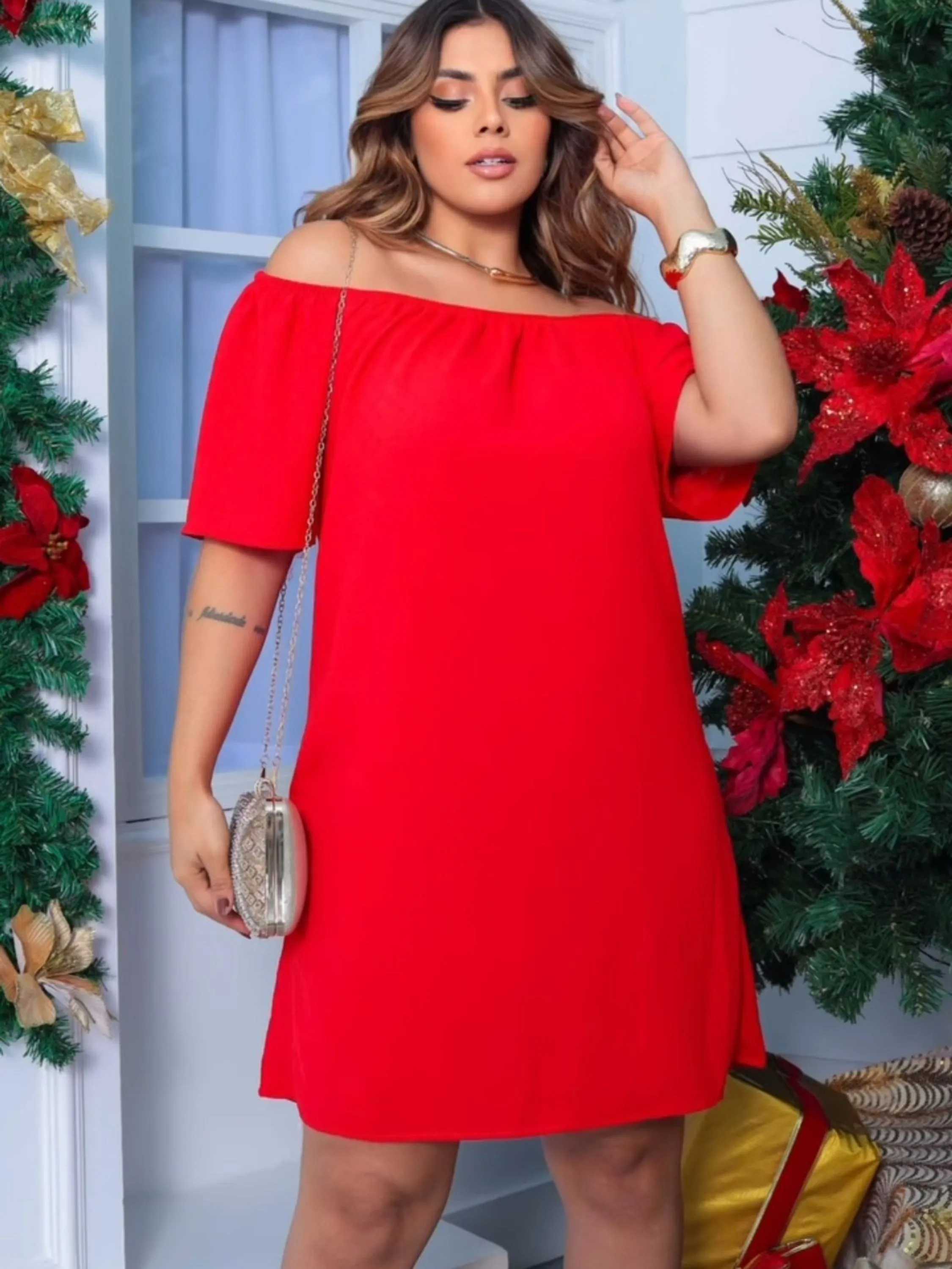 Vestido ciganinha plus size