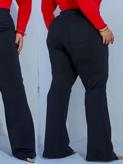 Calça flare plus size ju