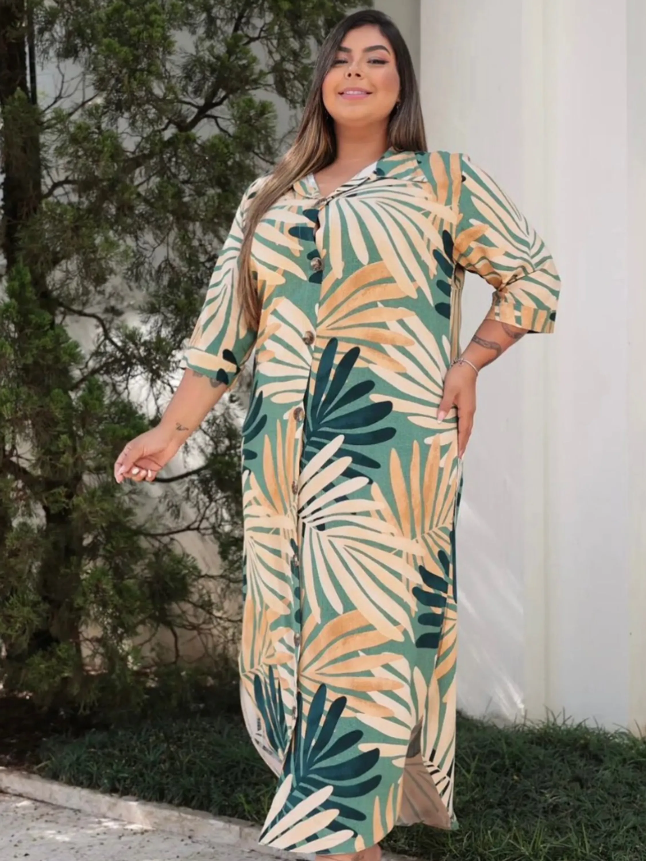 Vestido Talita plus size h