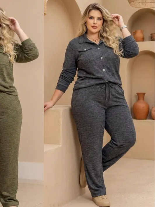 Conjunto Helena plus size iris