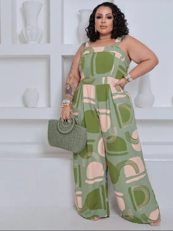 Macacão pantalona plus size ju