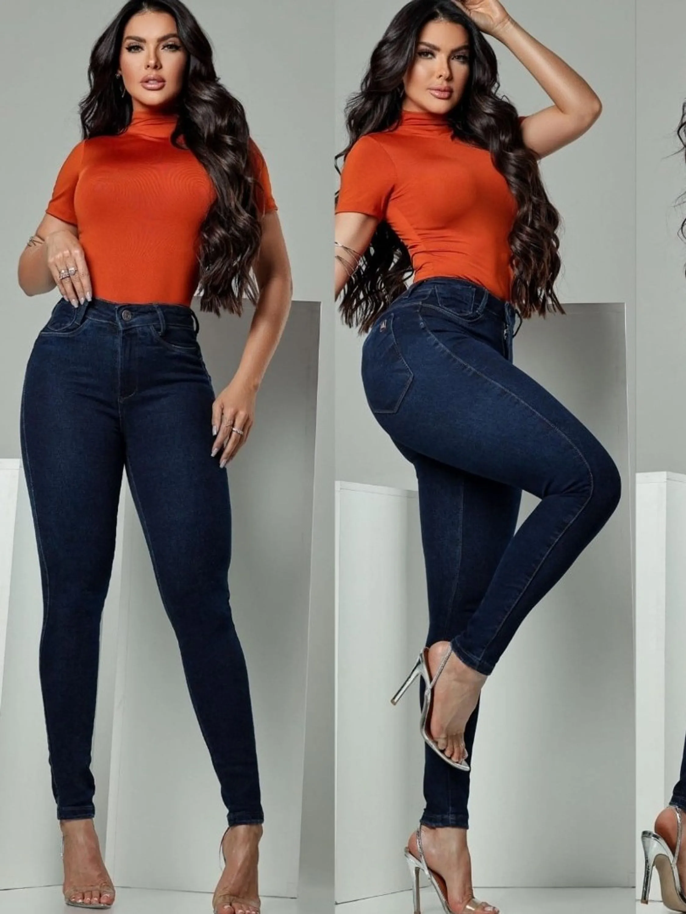 Calça jeans skinny feminina