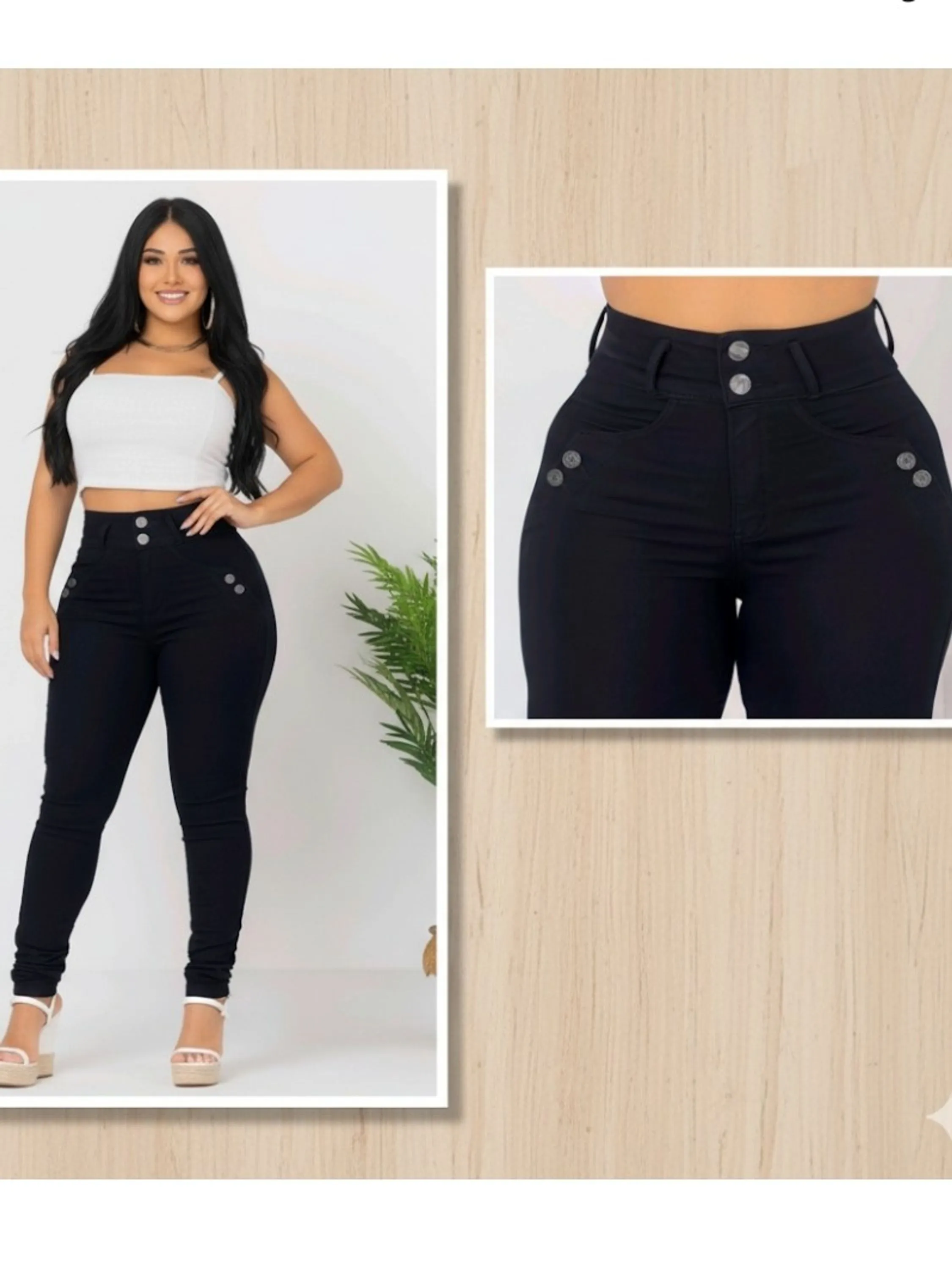 Calça jeans Premium skinny preto
